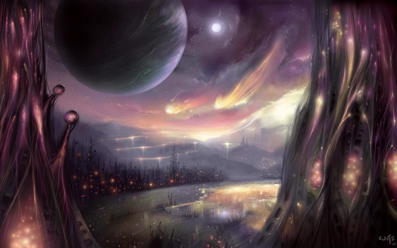 Sci Fi, Landscape, Magic, Planet