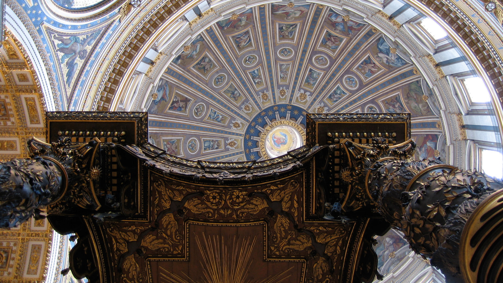architecture, basilica, buildings, ceiling, churches, dome