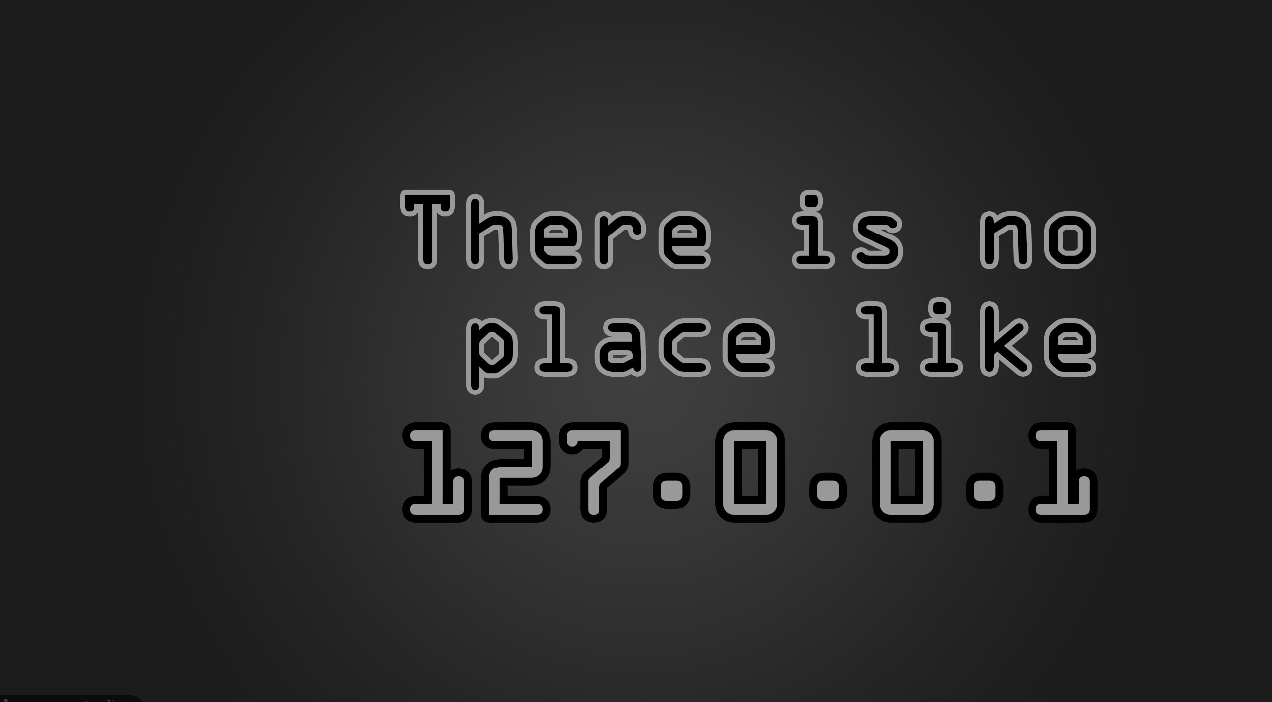 IP doesnt exist, black background with text overlay, Computers