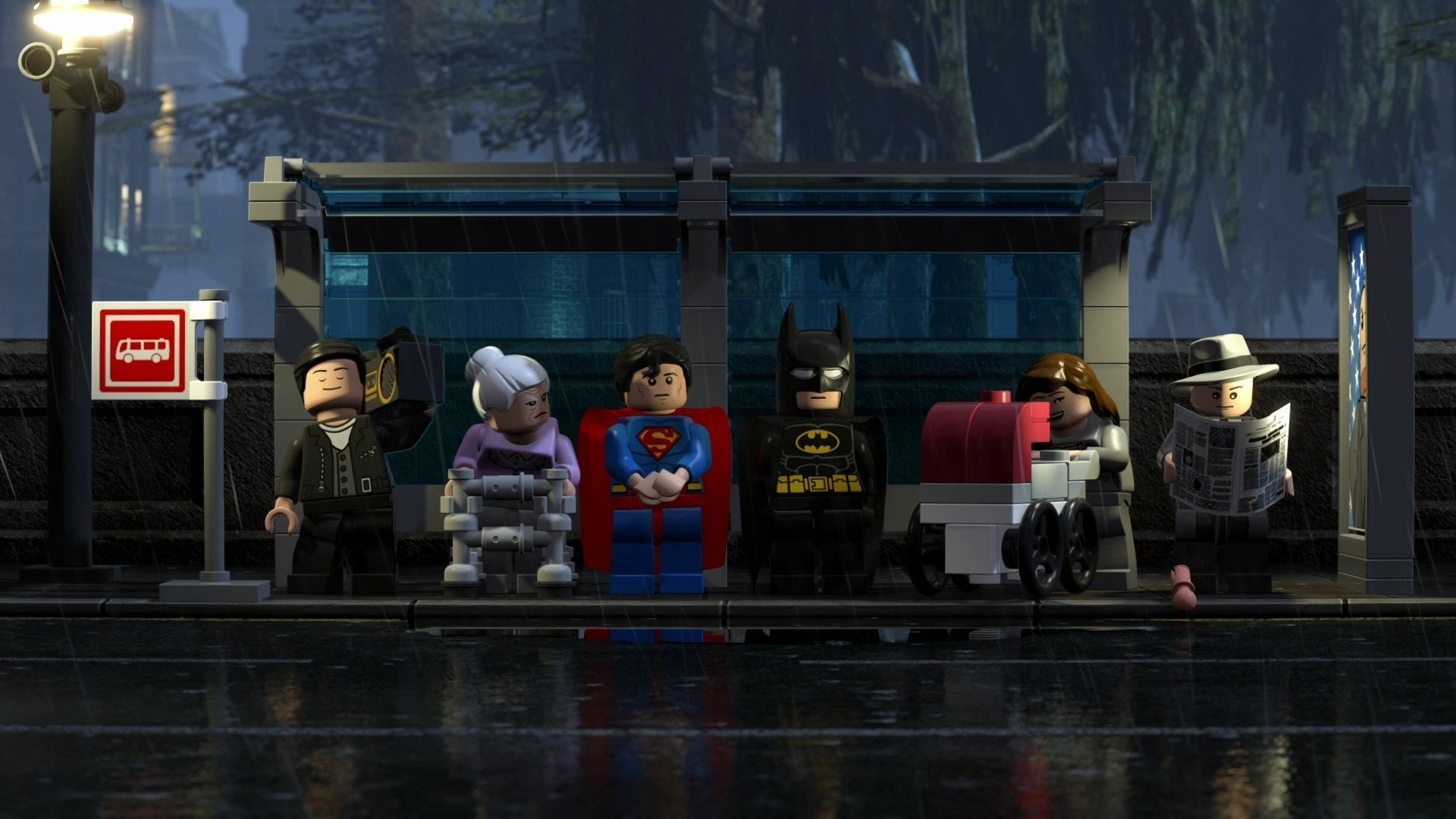the lego batman desktop background