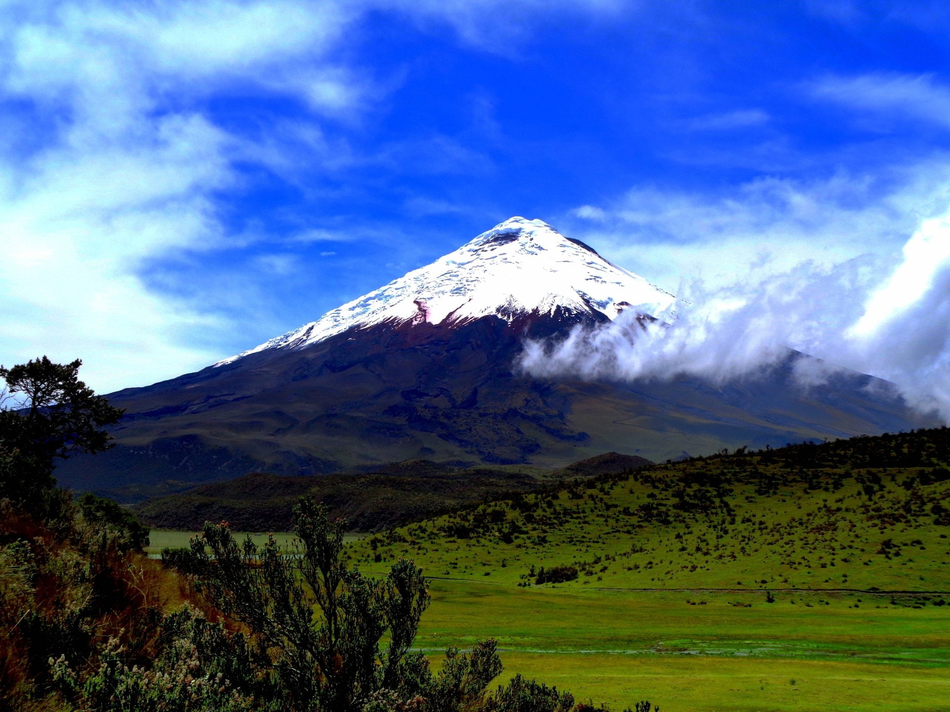 Volcanoes, Andes, Cotopaxi, Ecuador, Sky, South America, Stratovolcano