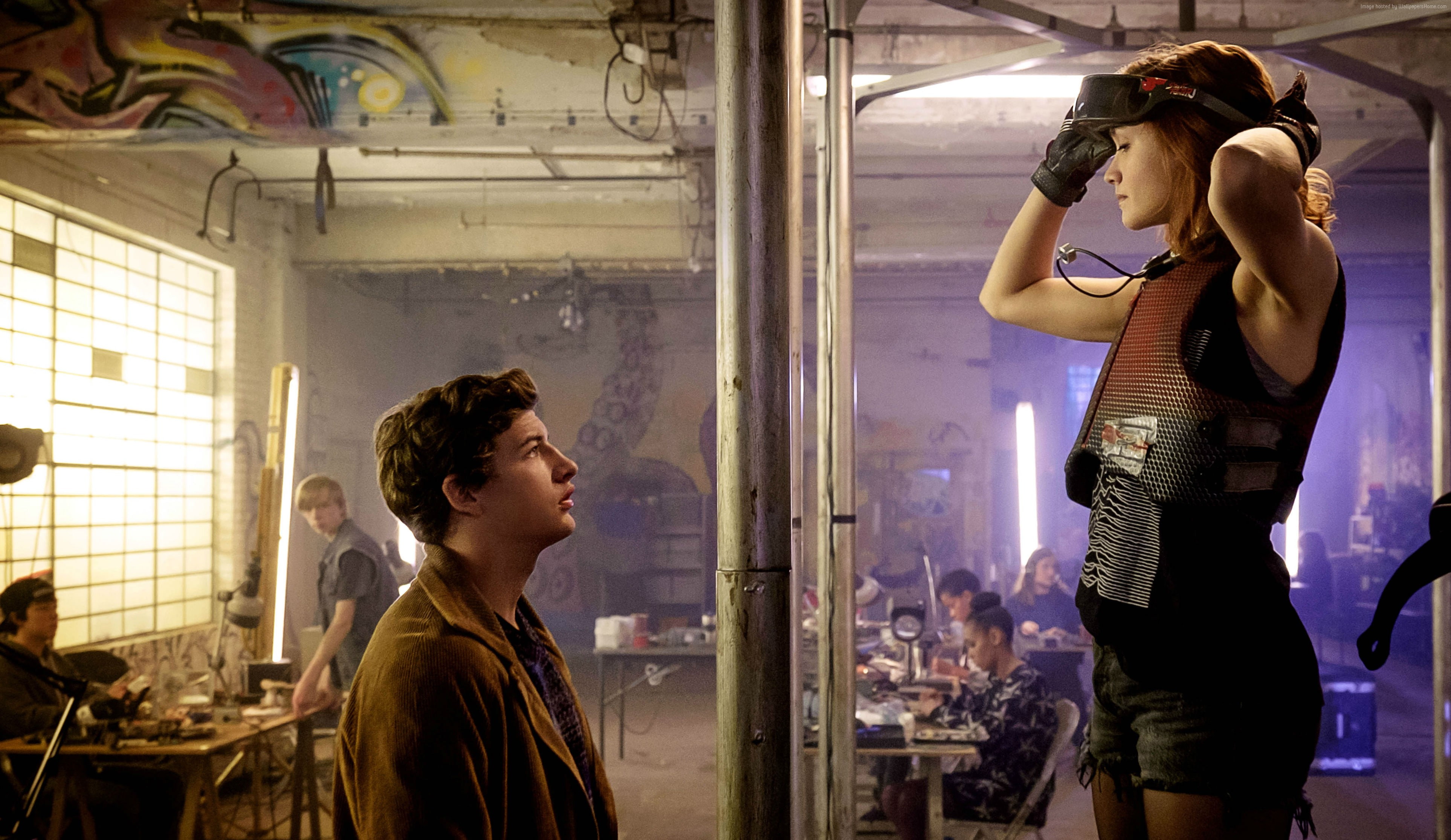 4k, VR, Ready Player One, Tye Sheridan, Olivia Cooke, young adult