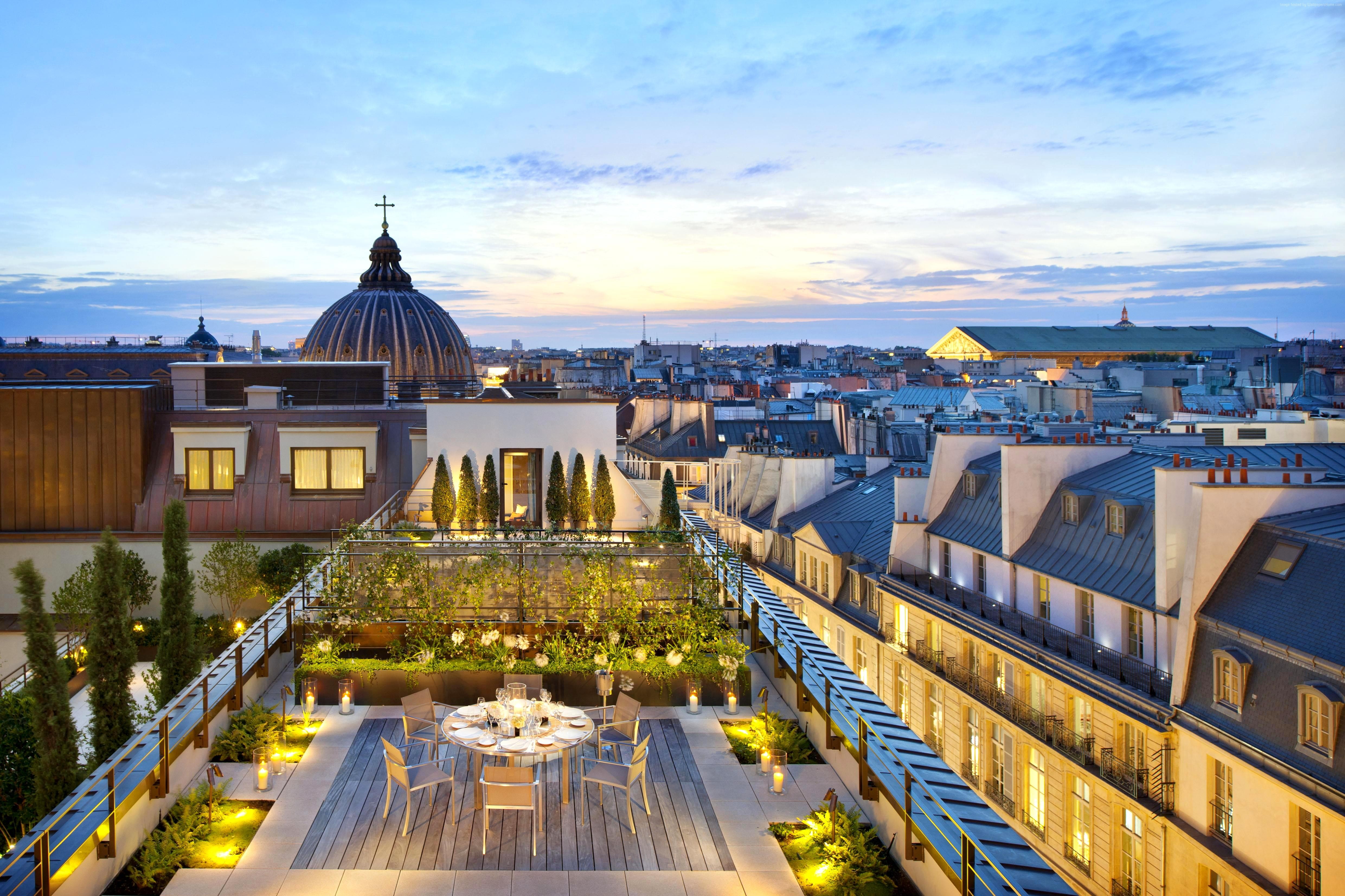 twilight, afternoon, Royal Mandarin Suite, cafe, Paris, hotel