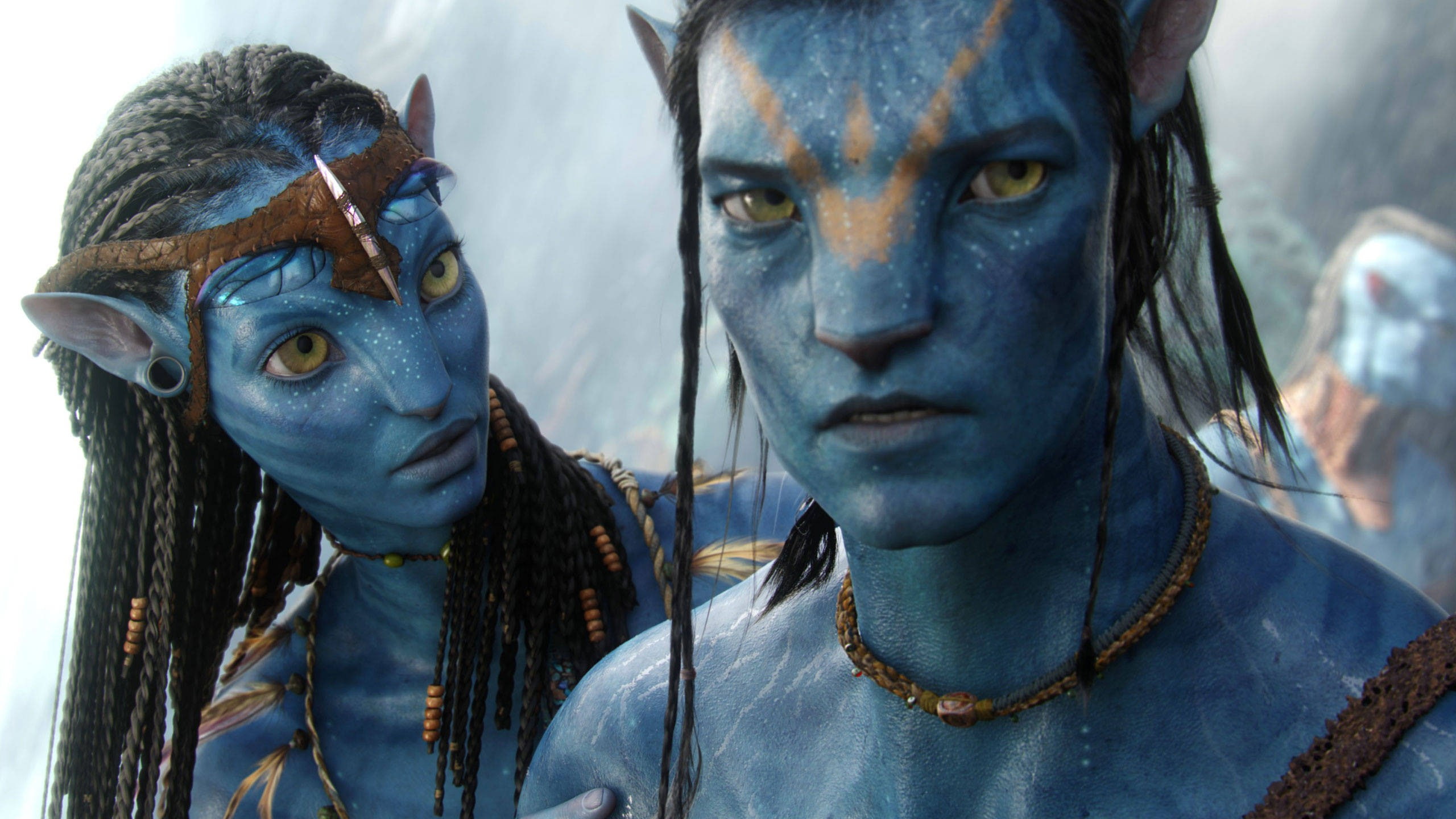Avatar, blue skin, movies, science fiction, headshot, portrait