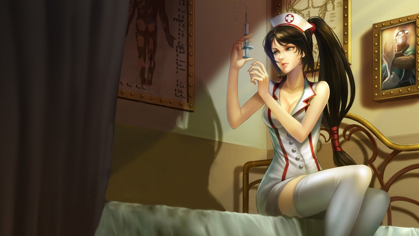Nurses, Thigh-highs, Bed, League of Legends, Games
