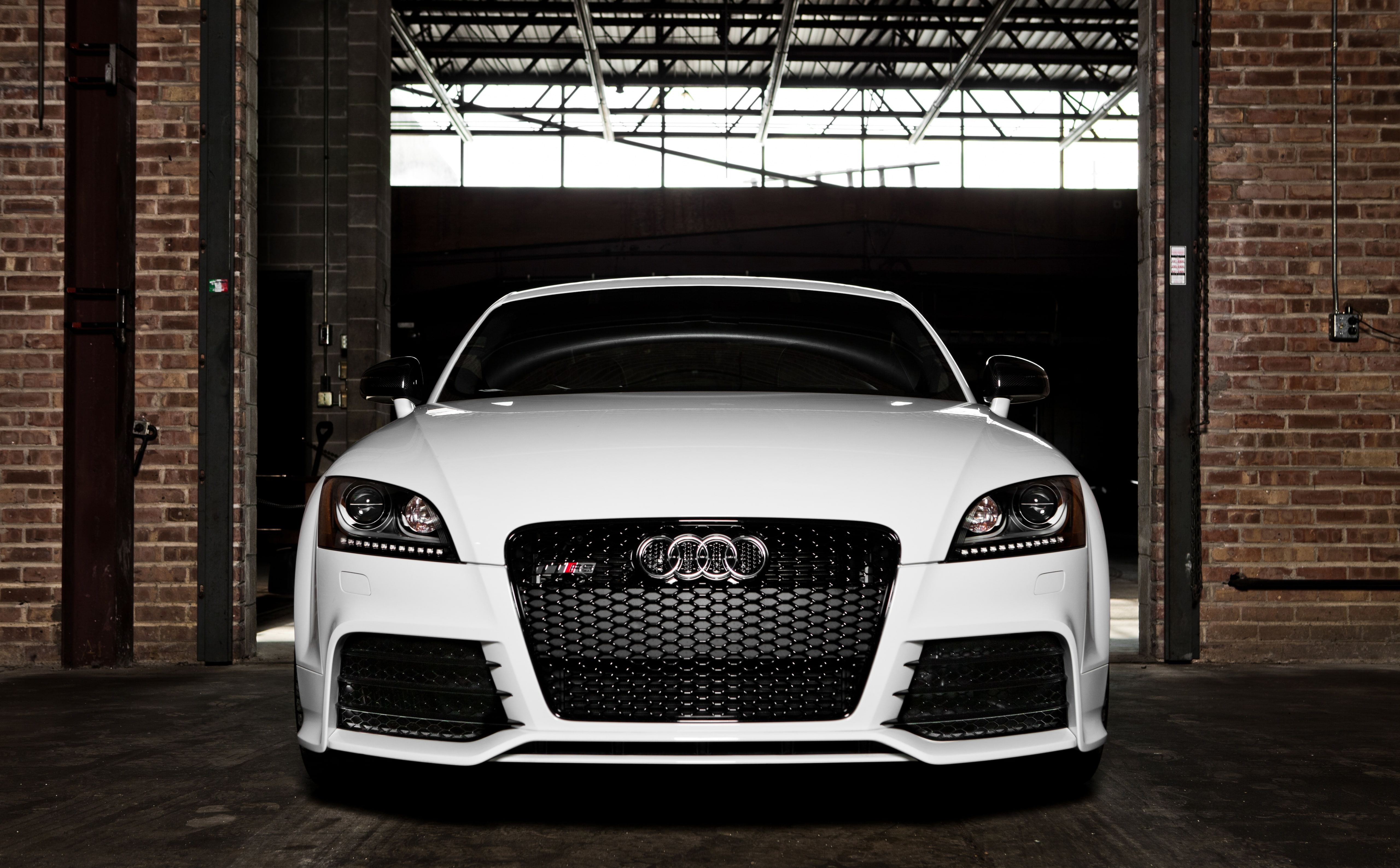 2012 Audi TT-RS, white Audi car, Cars, ttrs, warehouse, photography