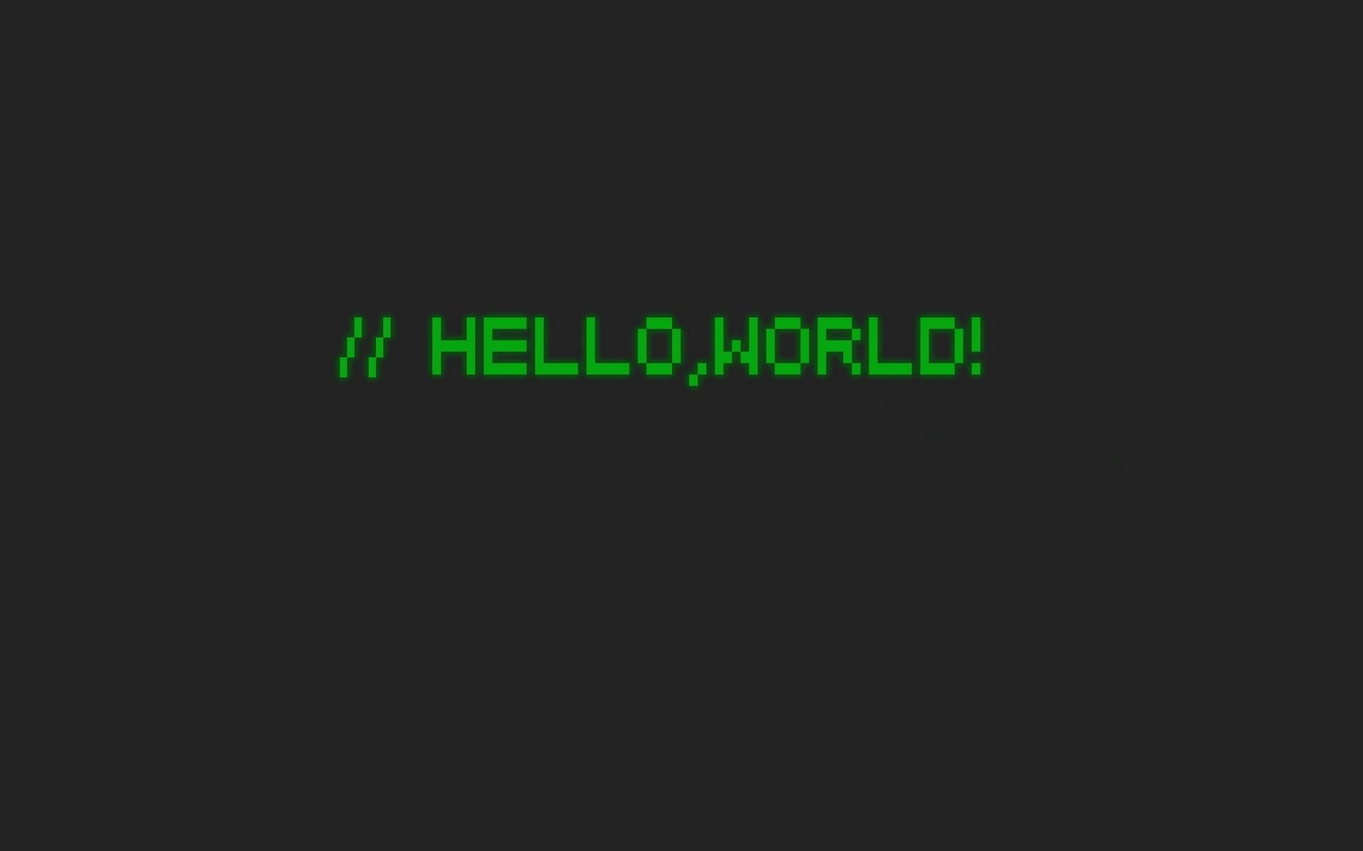 8, Bit, Hello World, minimalism, Pixelated, quote, Simple Background
