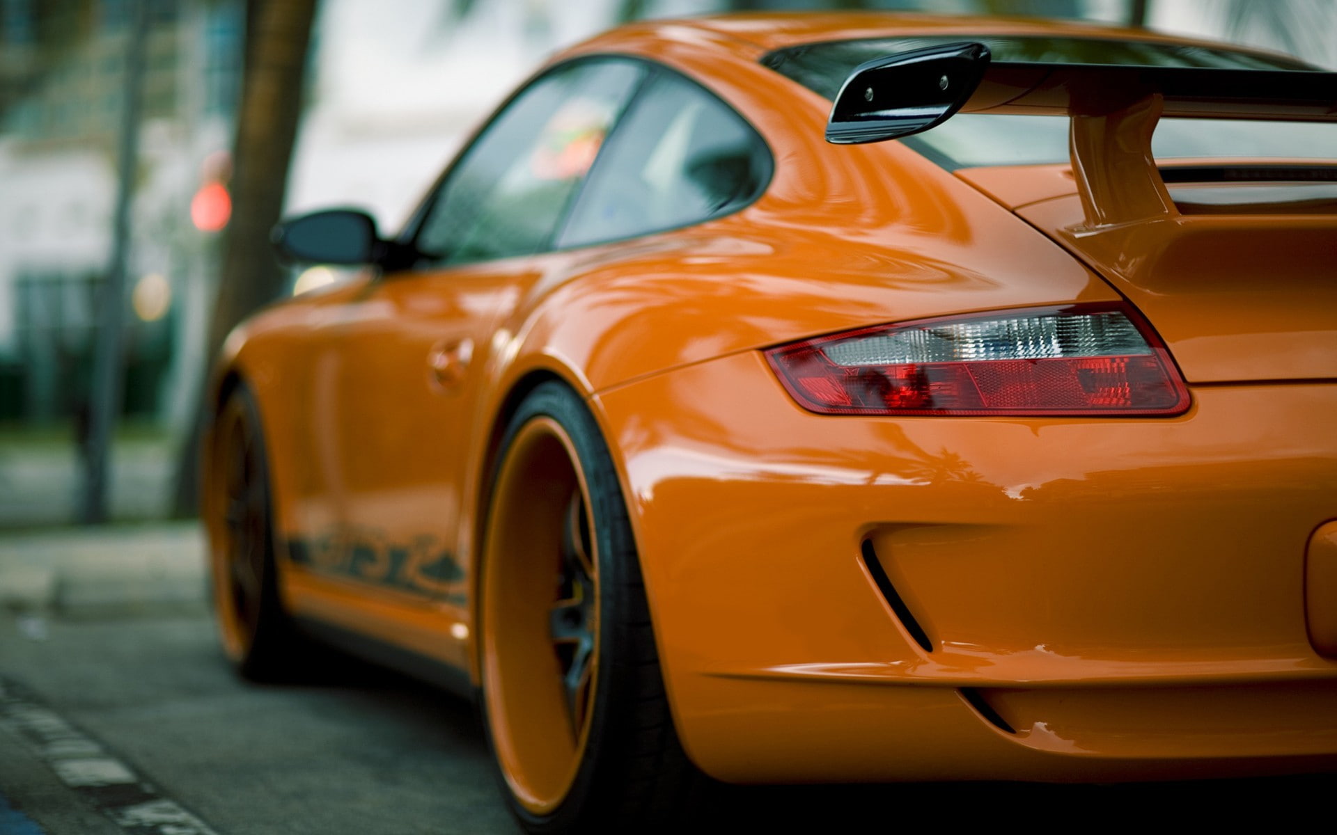 Porsche, Porsche 911, car, orange, Porsche GT3, orange cars