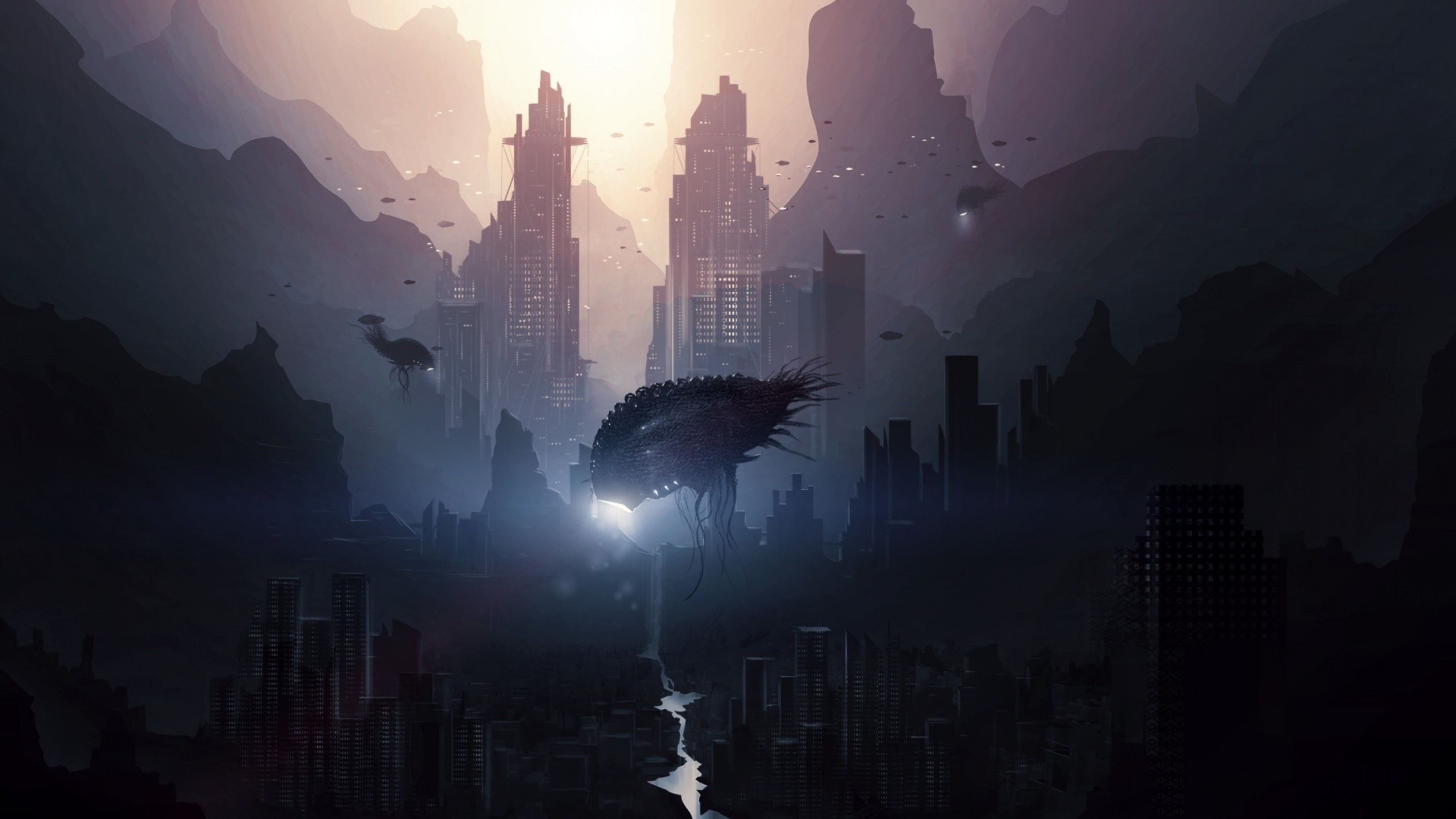 graphics, alien, building exterior, architecture, built structure