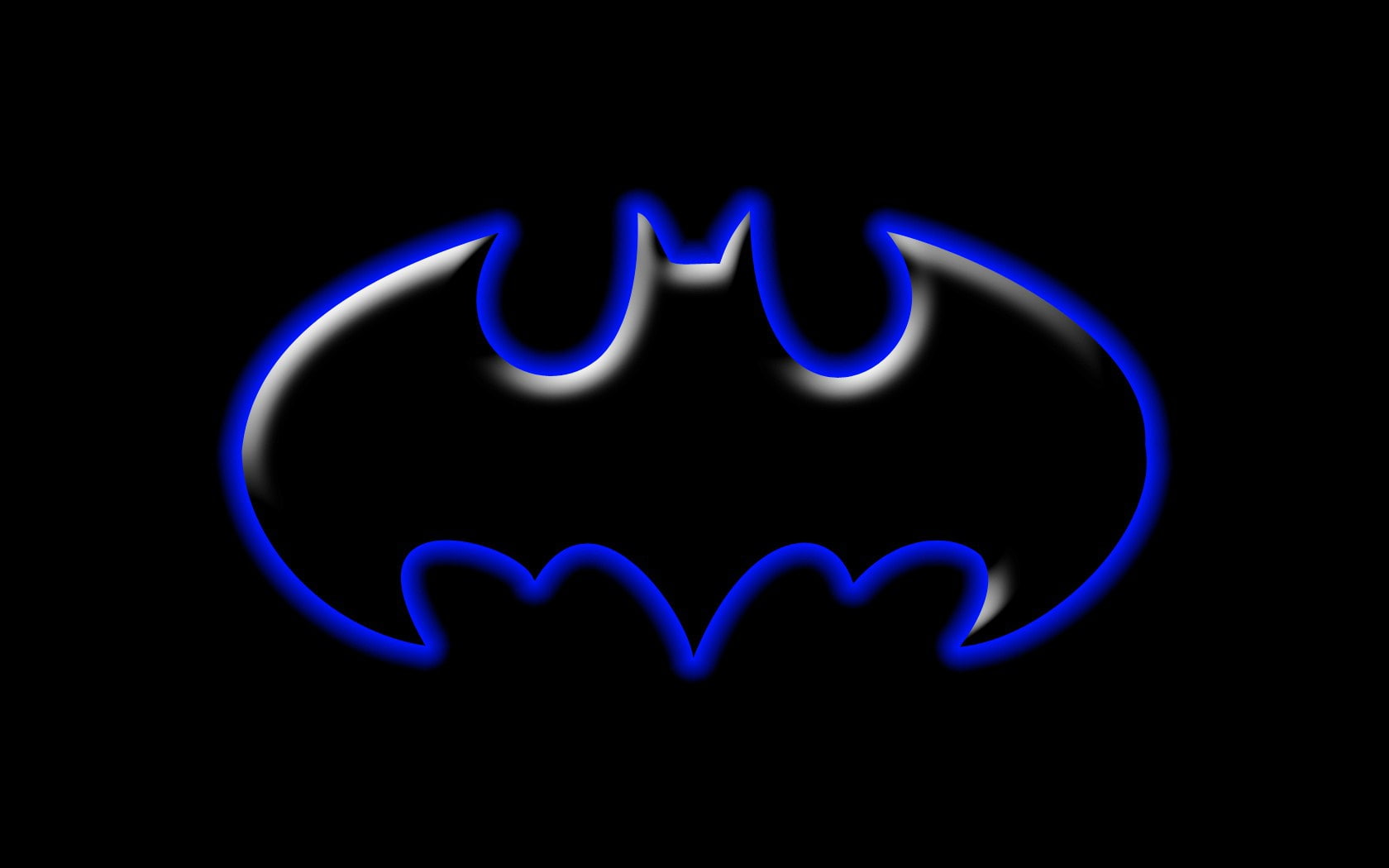 3D ABSTRACT BATMAN LOGO (BLUE) Abstract 3D and CG HD Art, BATMAN SYMBOL