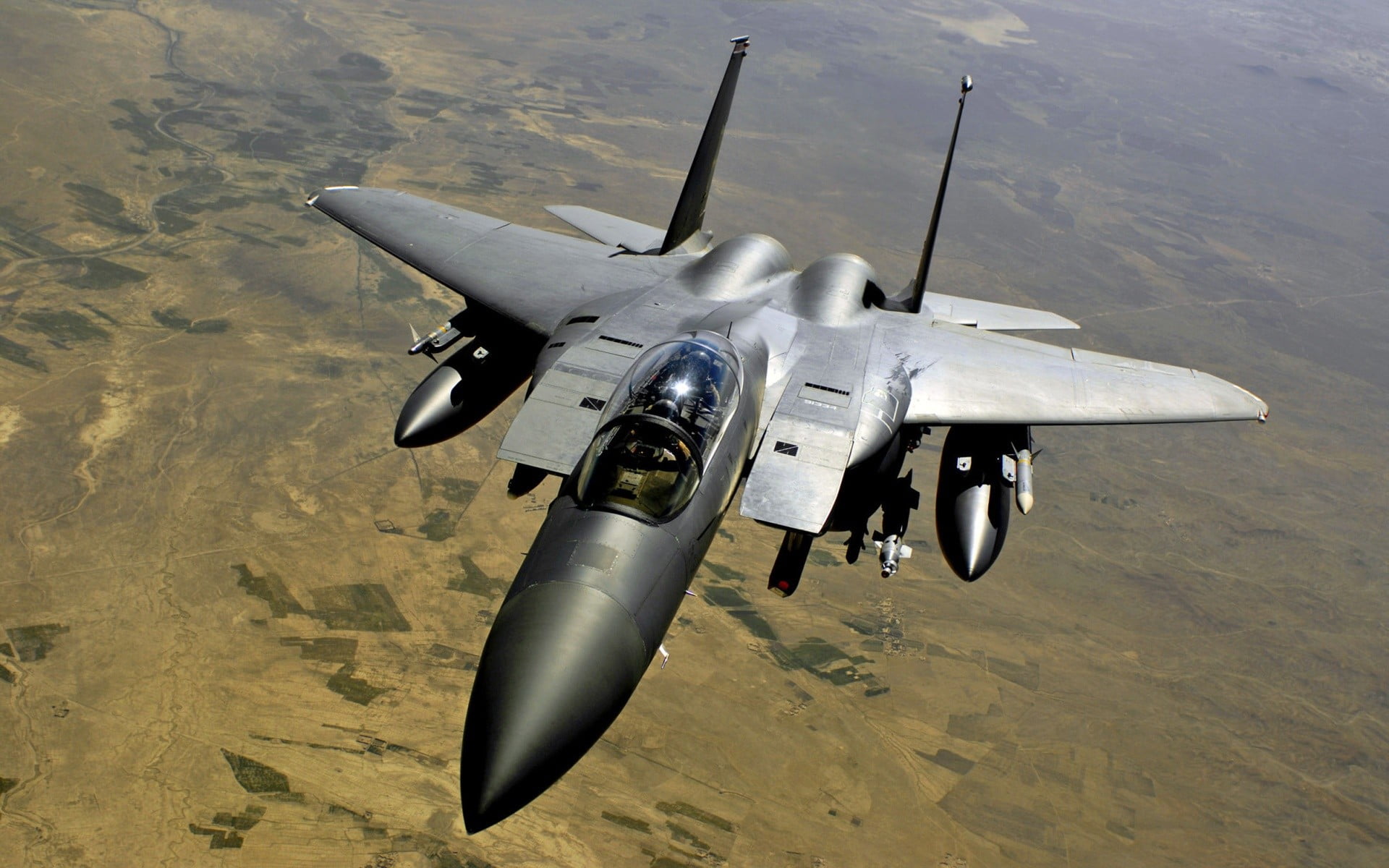 gray aircraft, McDonnell Douglas F-15E Strike Eagle, F-15 Eagle