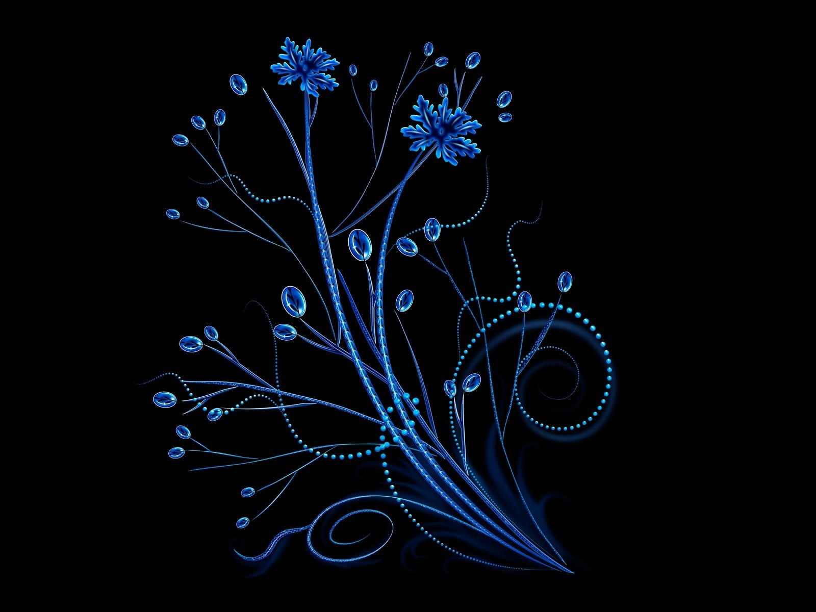 Patterns, Background, Colors, Points, blue, black background