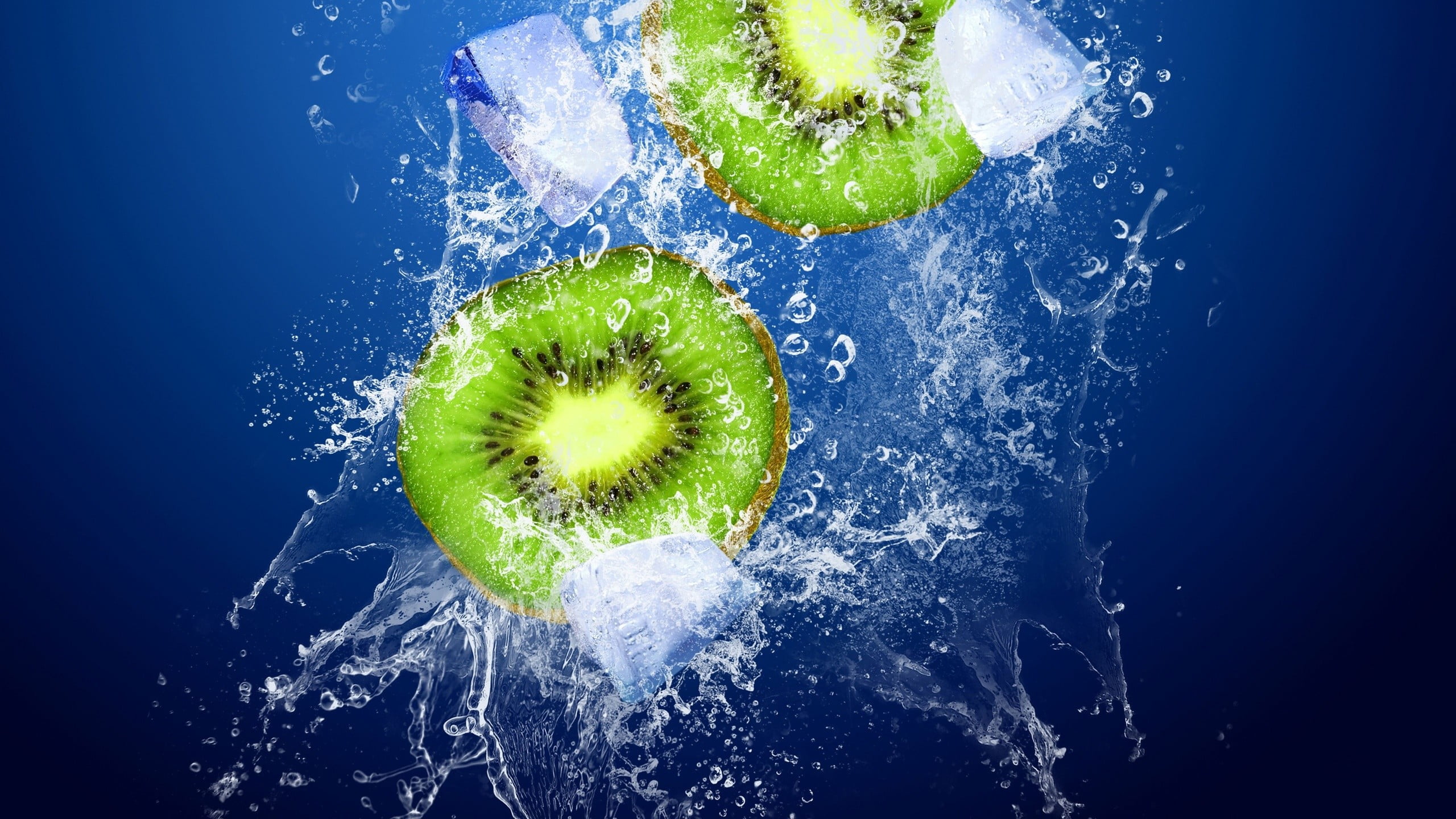 food, fruit, water, splashes, kiwi (fruit), kiwi - fruit, food and drink