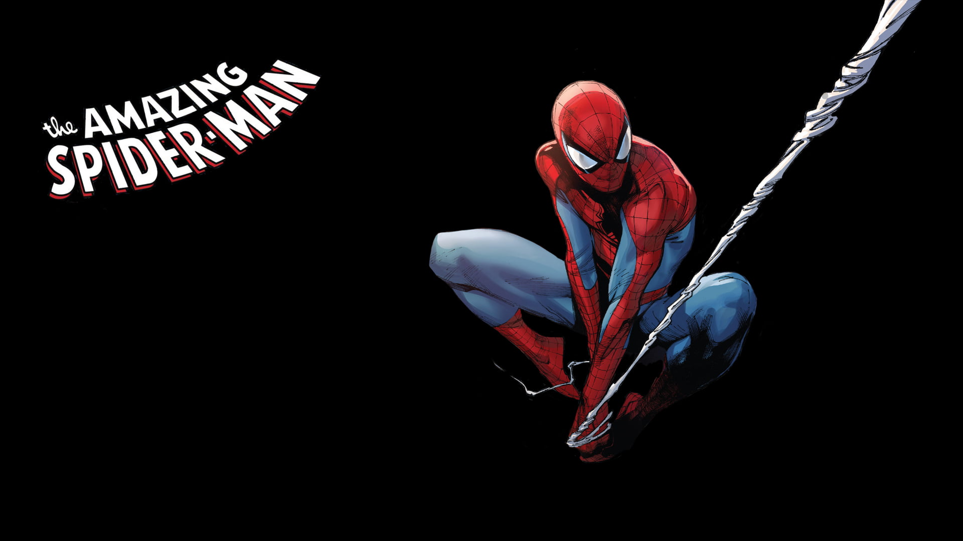 The Amazing Spider-Man digital wallpaper, Marvel Comics, black background