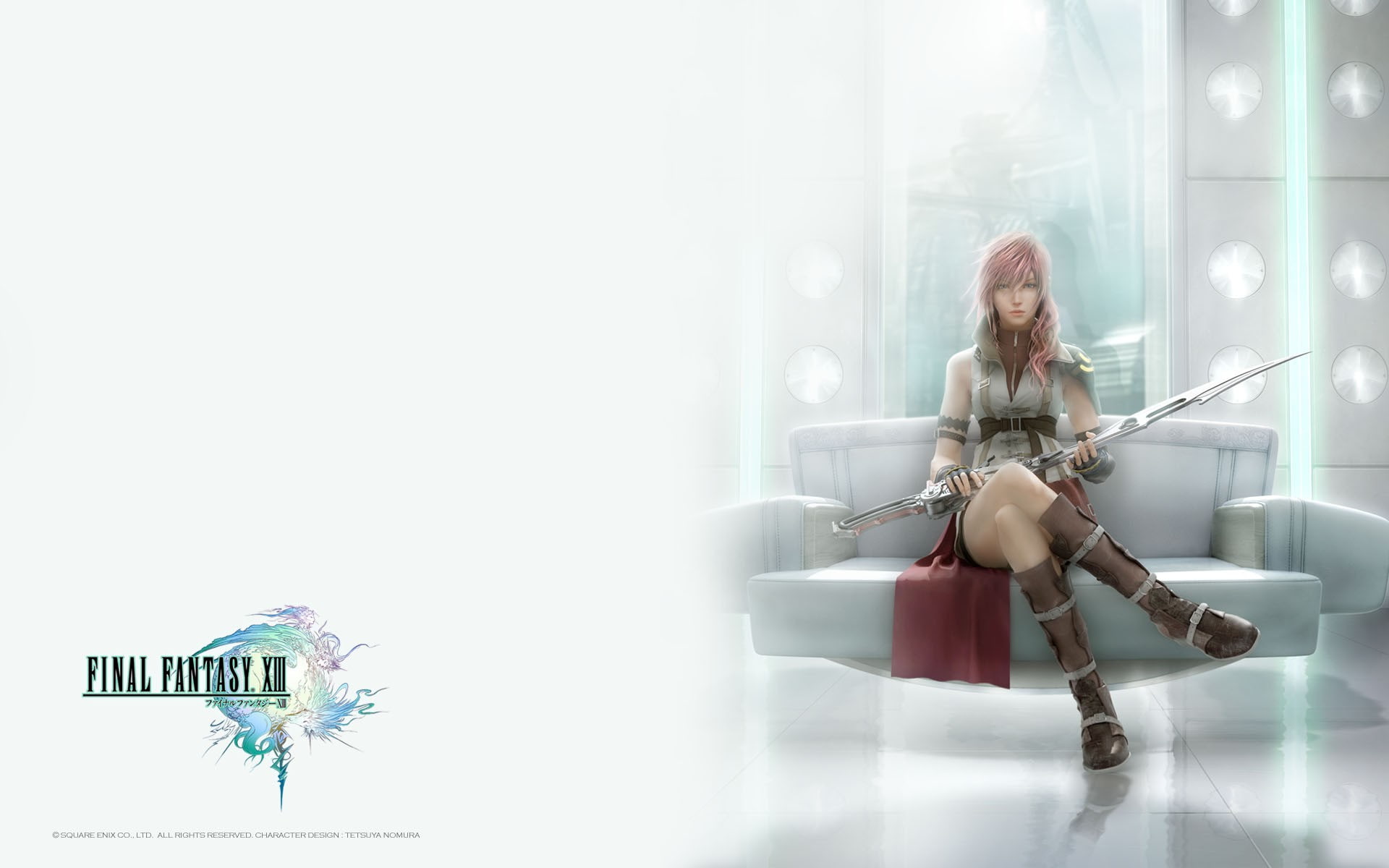 Final Fantasy XIII, video games, Claire Farron, sword, full length