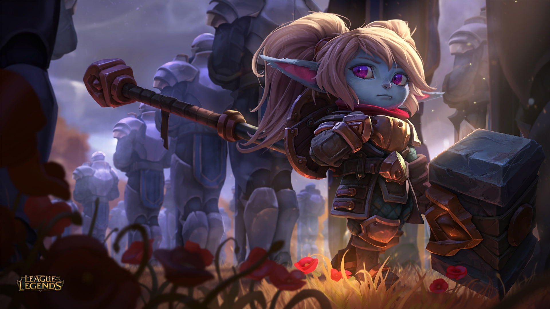 Video Game, League Of Legends, Hammer, Pointed Ears, Poppy (League Of Legends)