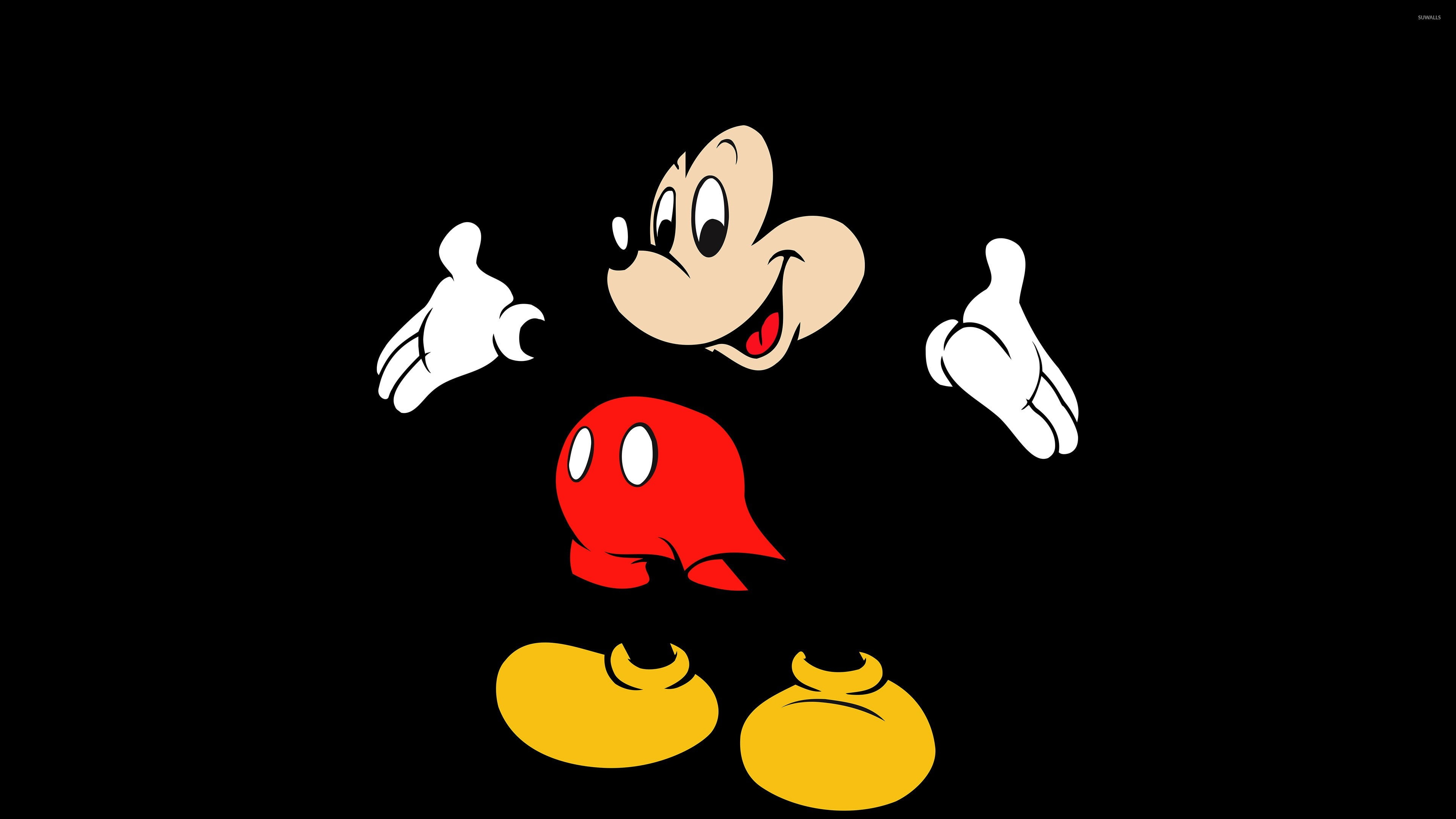 Mickey Mouse illustration, HD, 4K