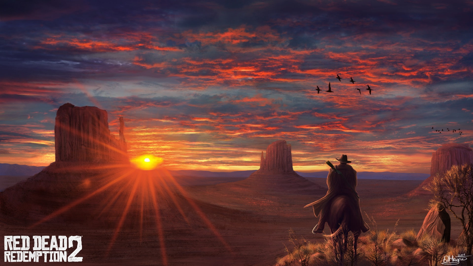 Sunset, The game, Art, Rockstar, Concept Art, Cowboy, Western