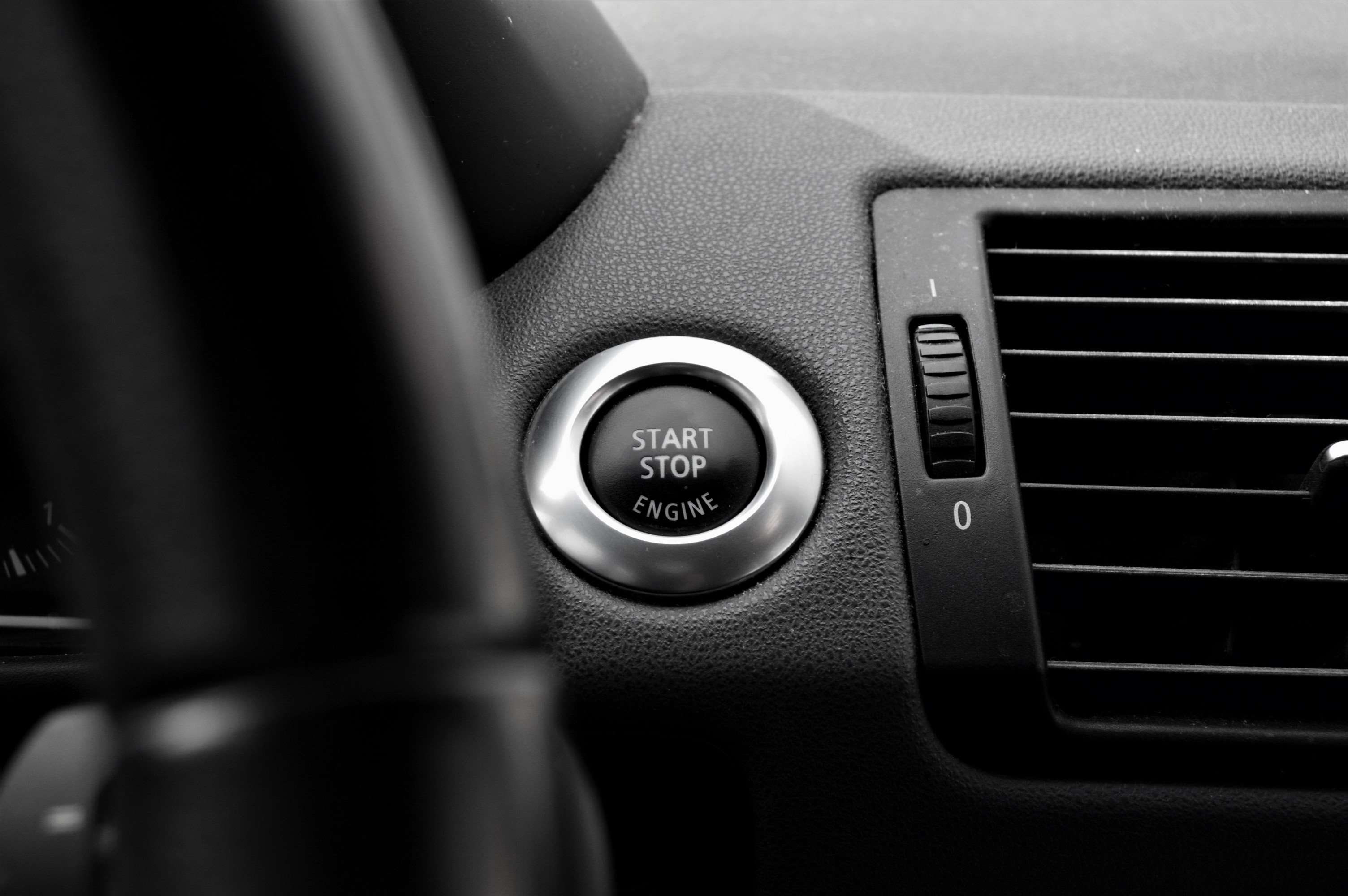 auto, bmw, button, car, engine, interior, start, start stop button