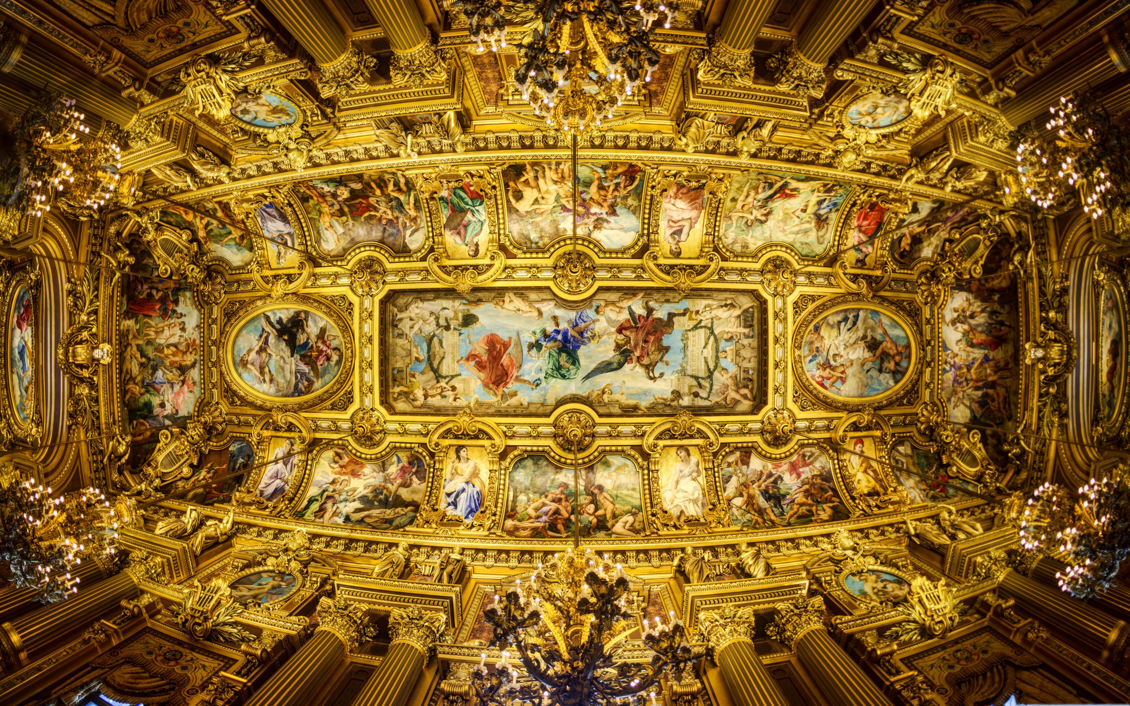 France, Paris, the ceiling, Opera Garnier