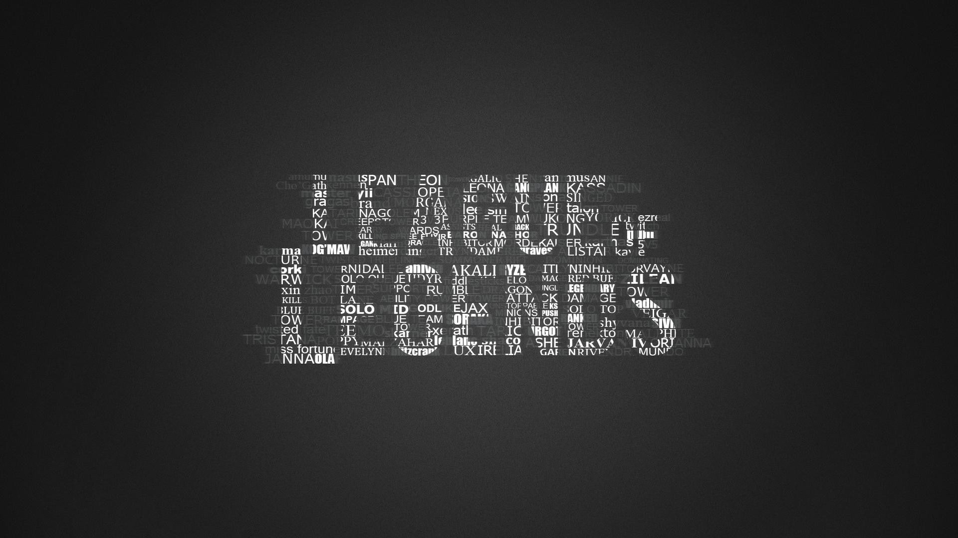 video games, League of Legends, typography
