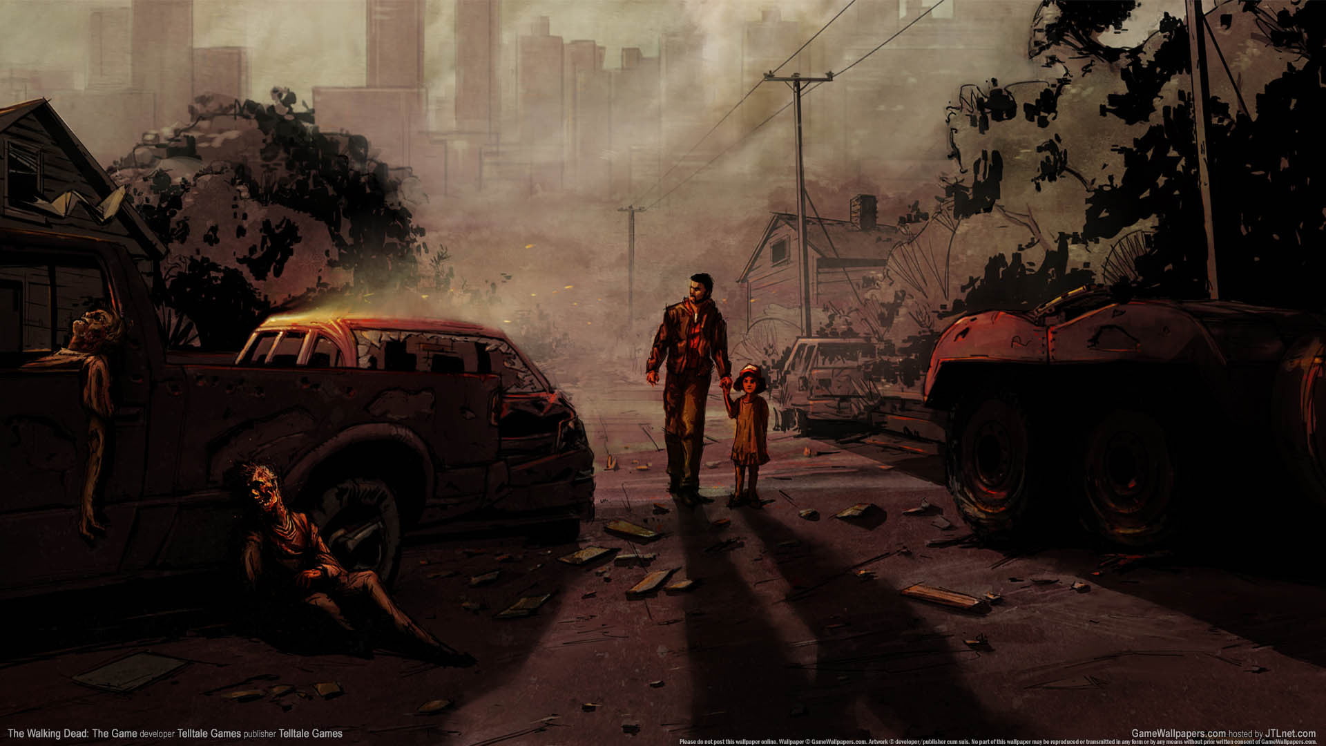 game poster, Apocalypse, the game, figure, child, art, zombies