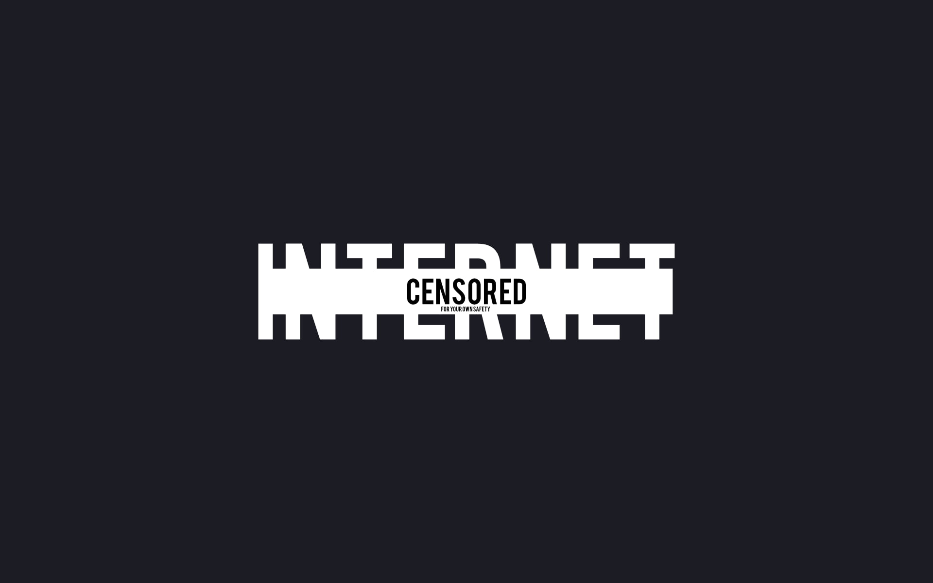minimalism, internet, censored, typography, simple background