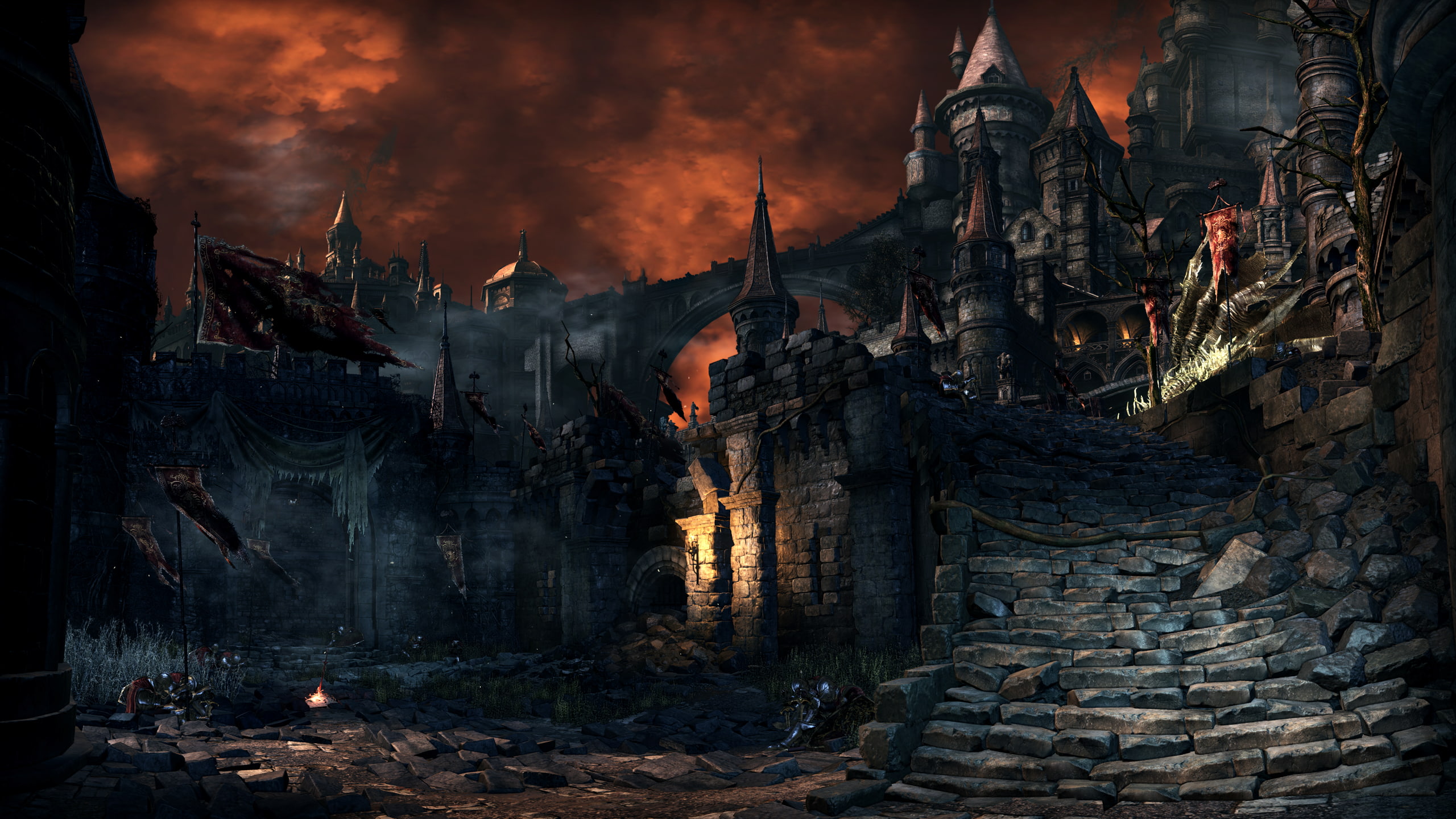 Dark Souls III, Dragon Barracks, Lothric, Screen Shot, video games