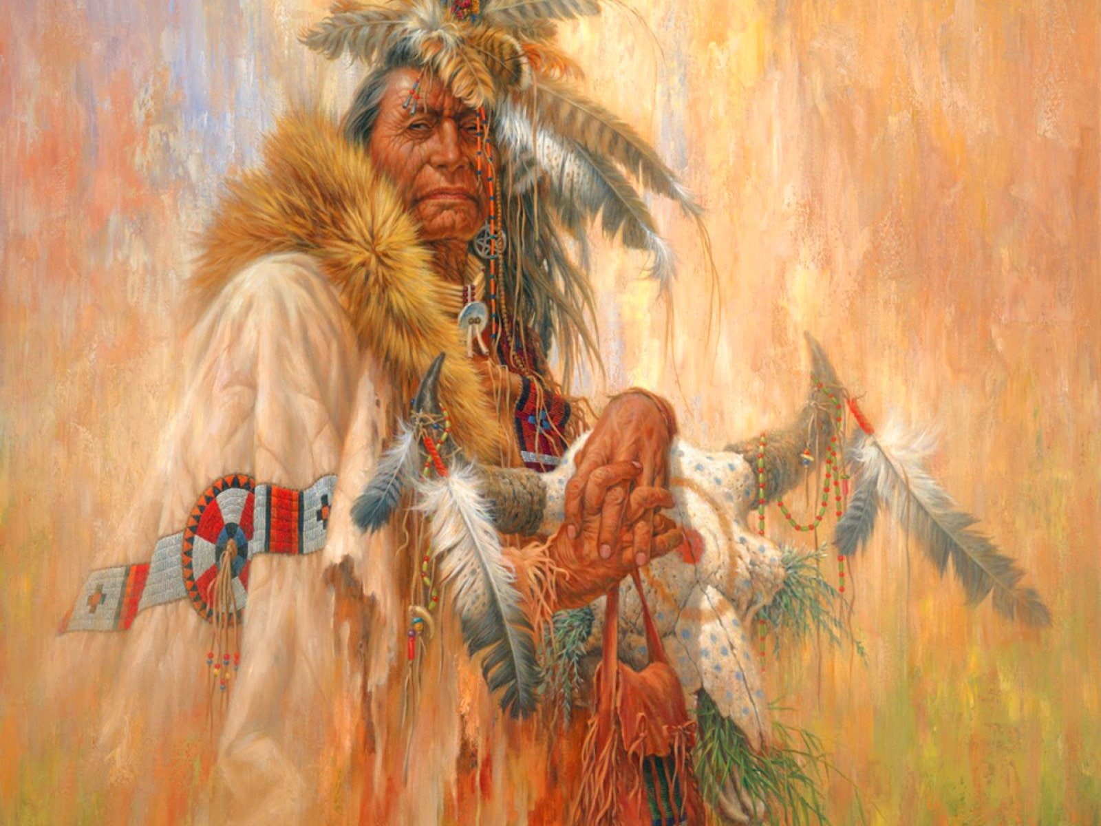 american, art, artwork, indian, native, painting, people, warrior