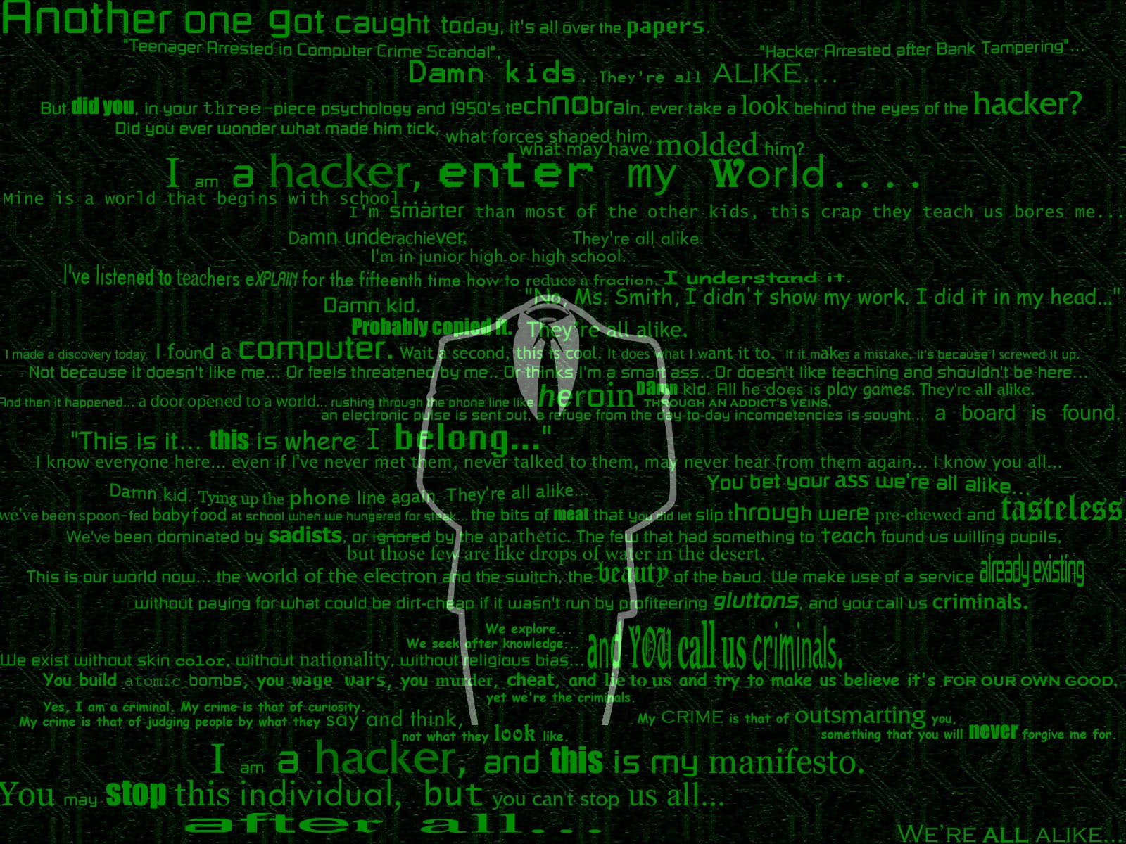 Technology Hacker Anonymous, computers