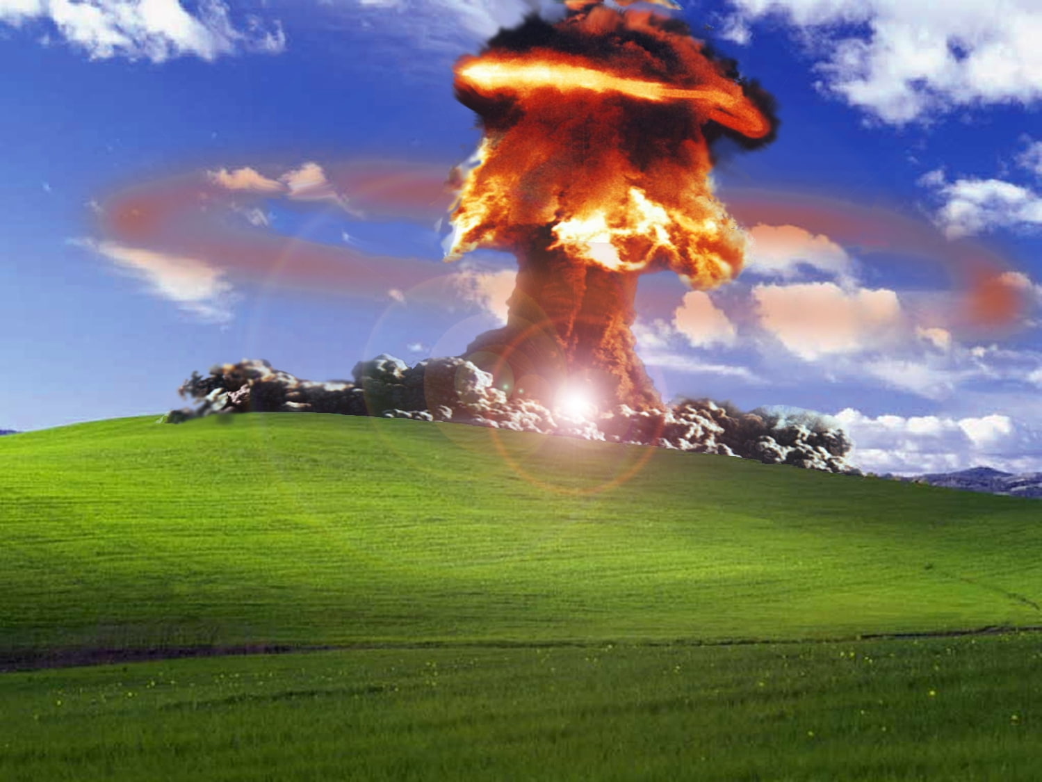 bombs bliss windows xp microsoft windows atomic bomb nuke 1499x1125  Technology Windows HD Art