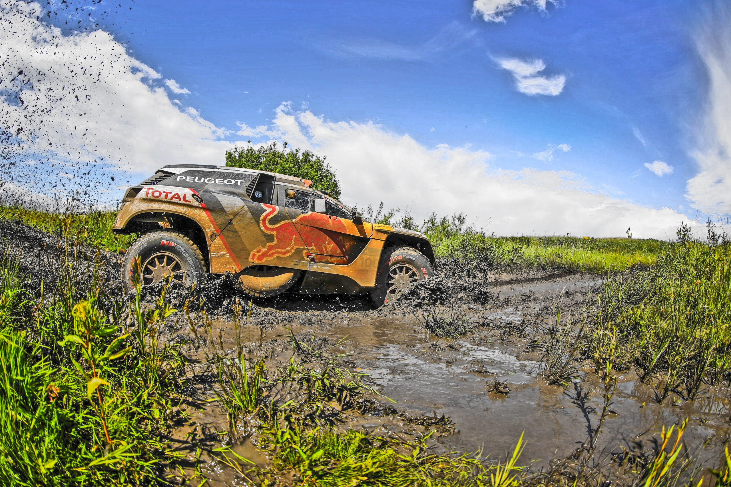 car, vehicle, Rally, dirt, mud, race cars, racing, Peugeot