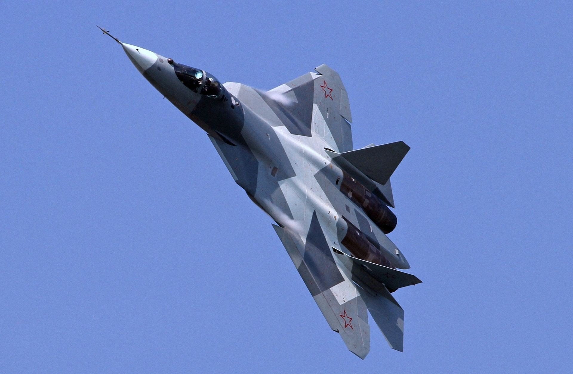 airplane, Russian Air Force, Sukhoi PAK FA