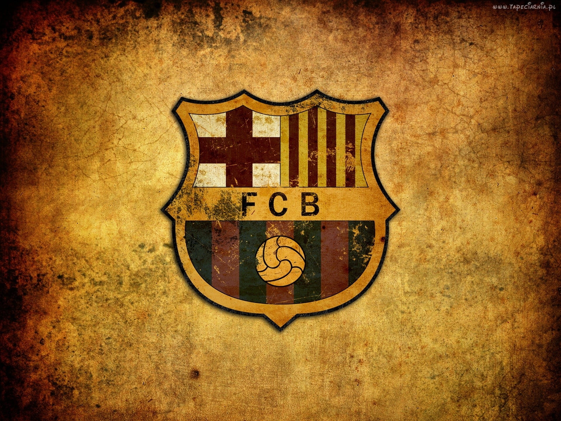 FCB logo, emblem, football, Barcelona, Spain, flag, symbol, old