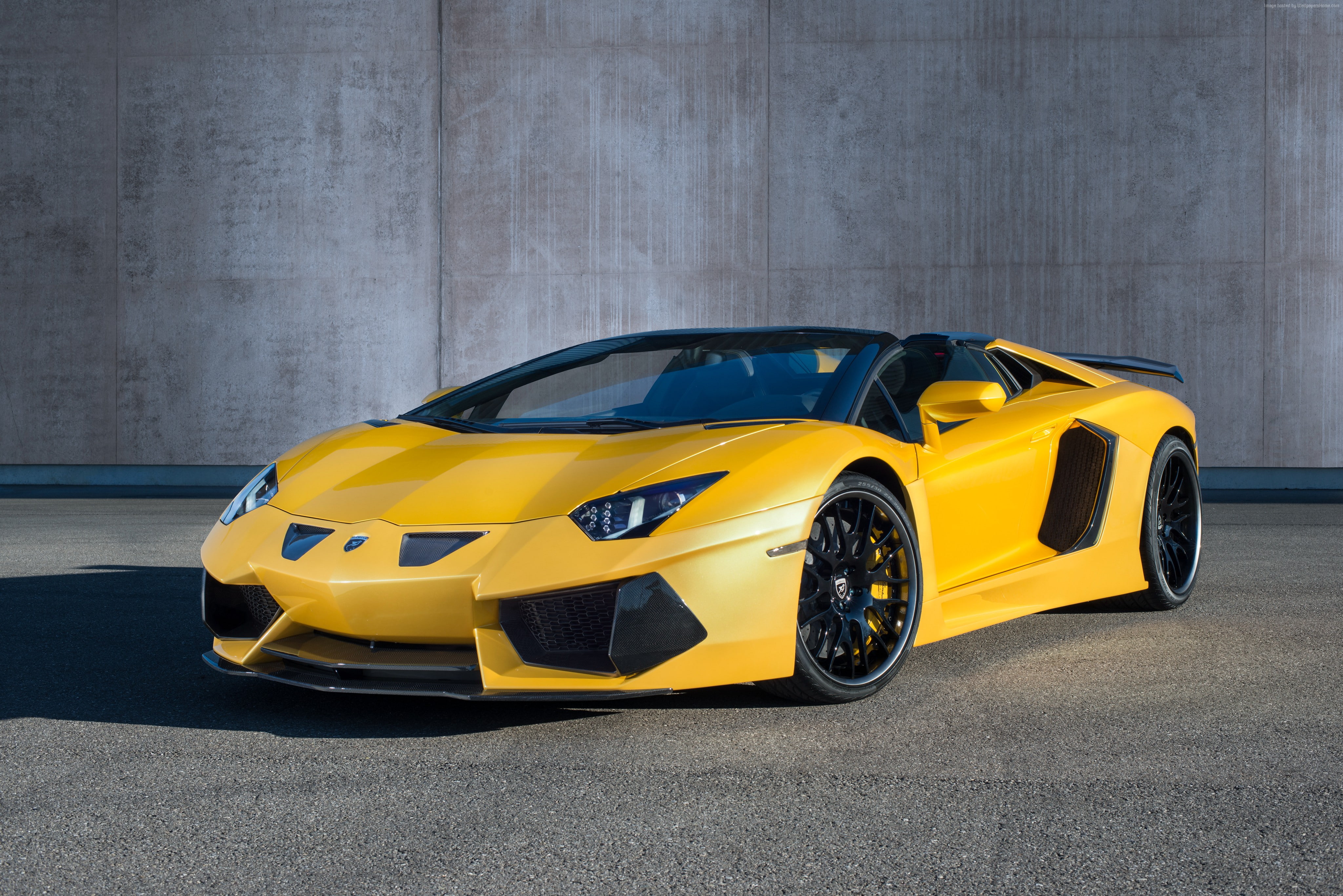 limited, special edition, yellow, roadster, Lamborghini Aventador