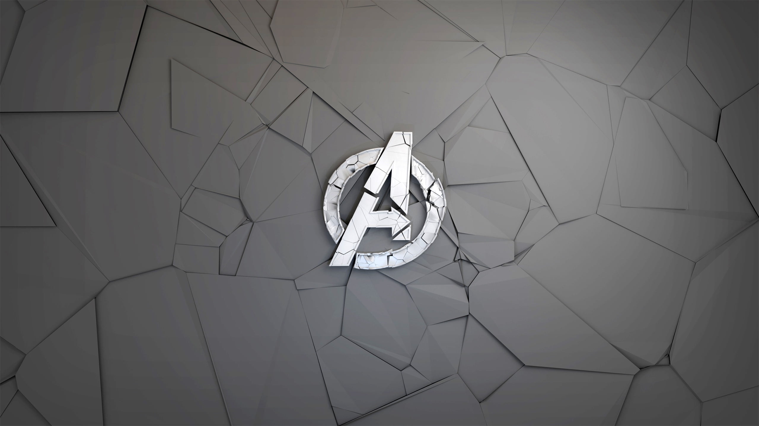 gray Marvel Avengers logo wallpaper, fragments, background, graphics