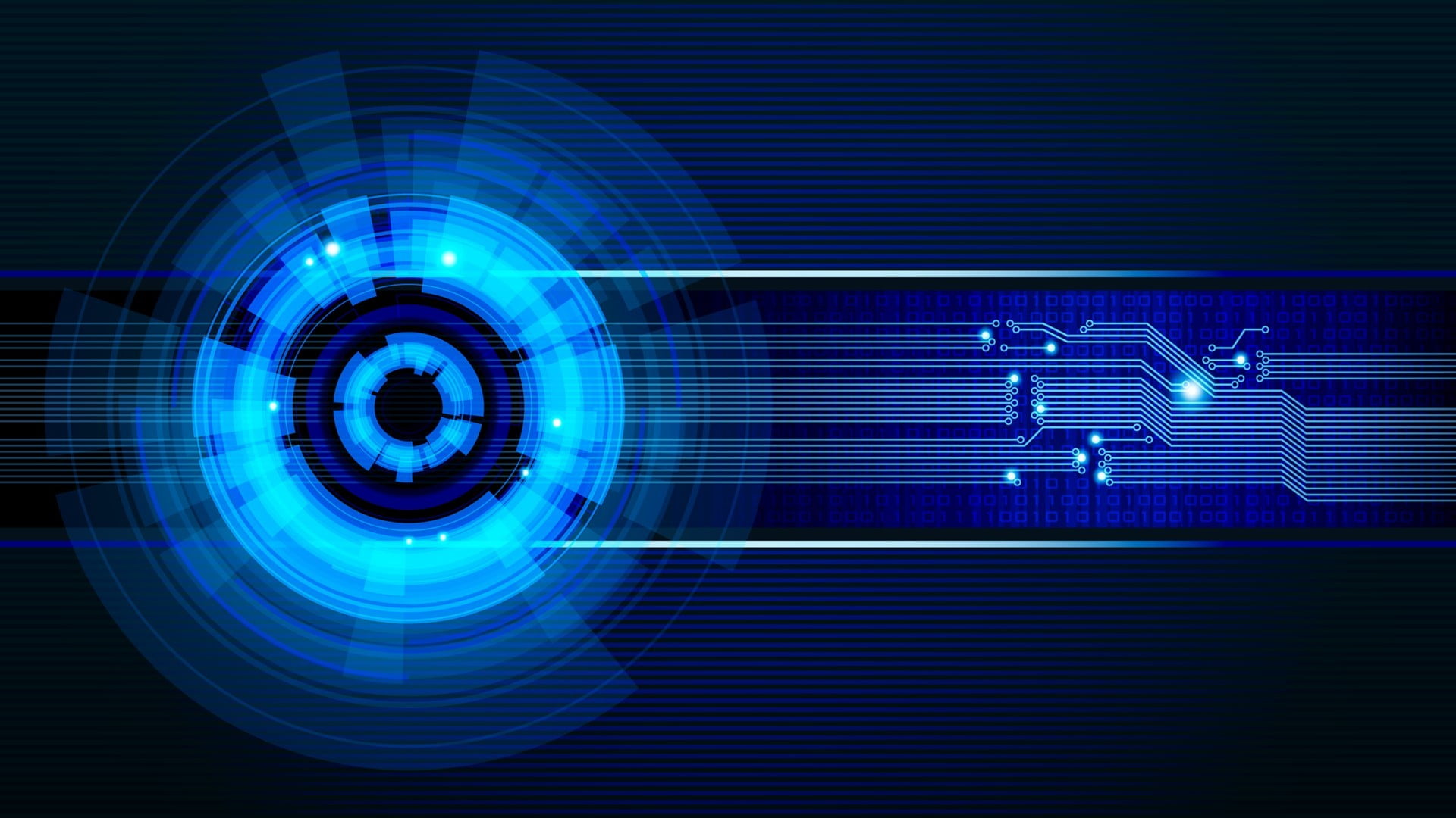 blue and black light and ring digital wallpapoer, technology