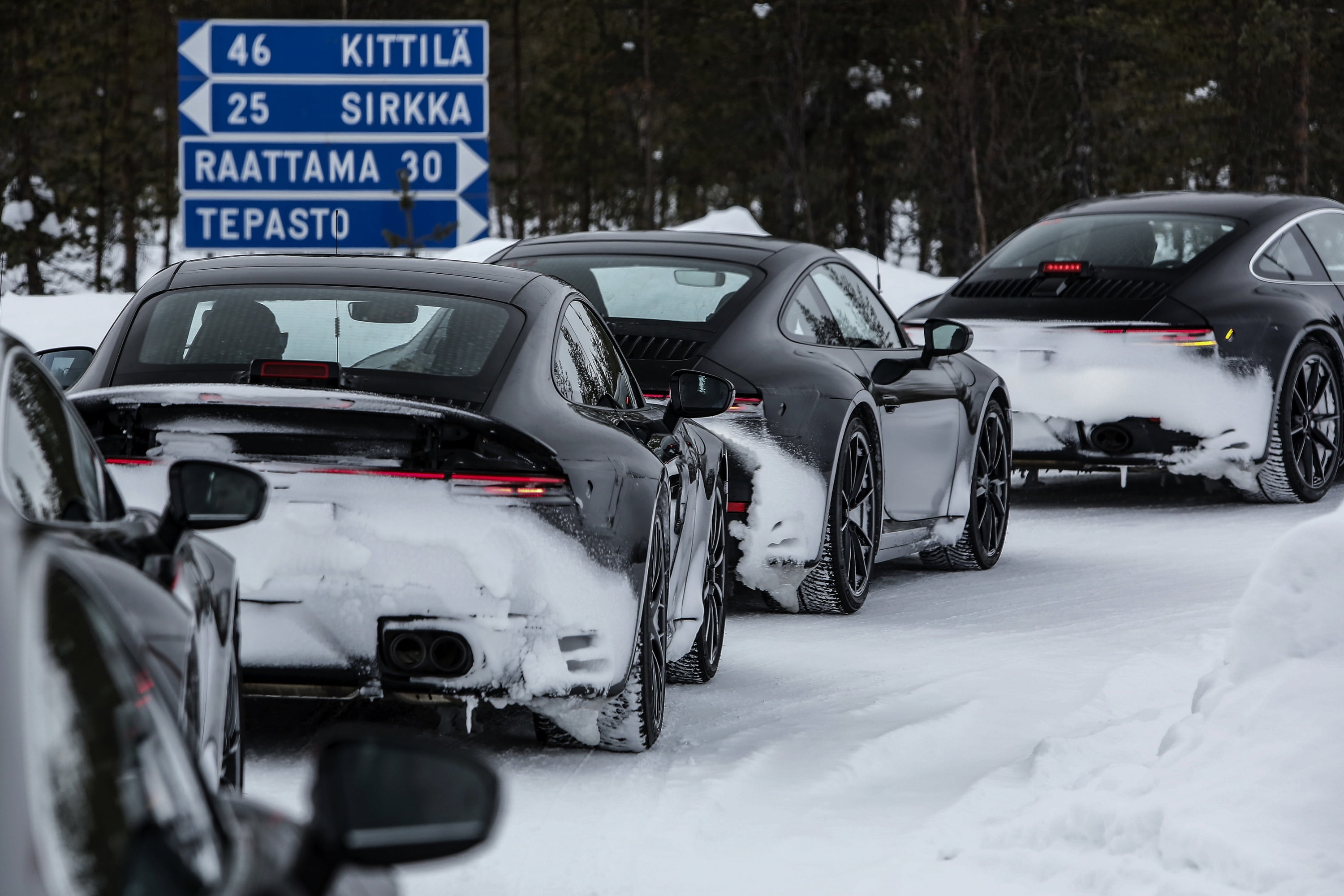 winter, 911, Porsche, Finland, tests, 992, prototypes