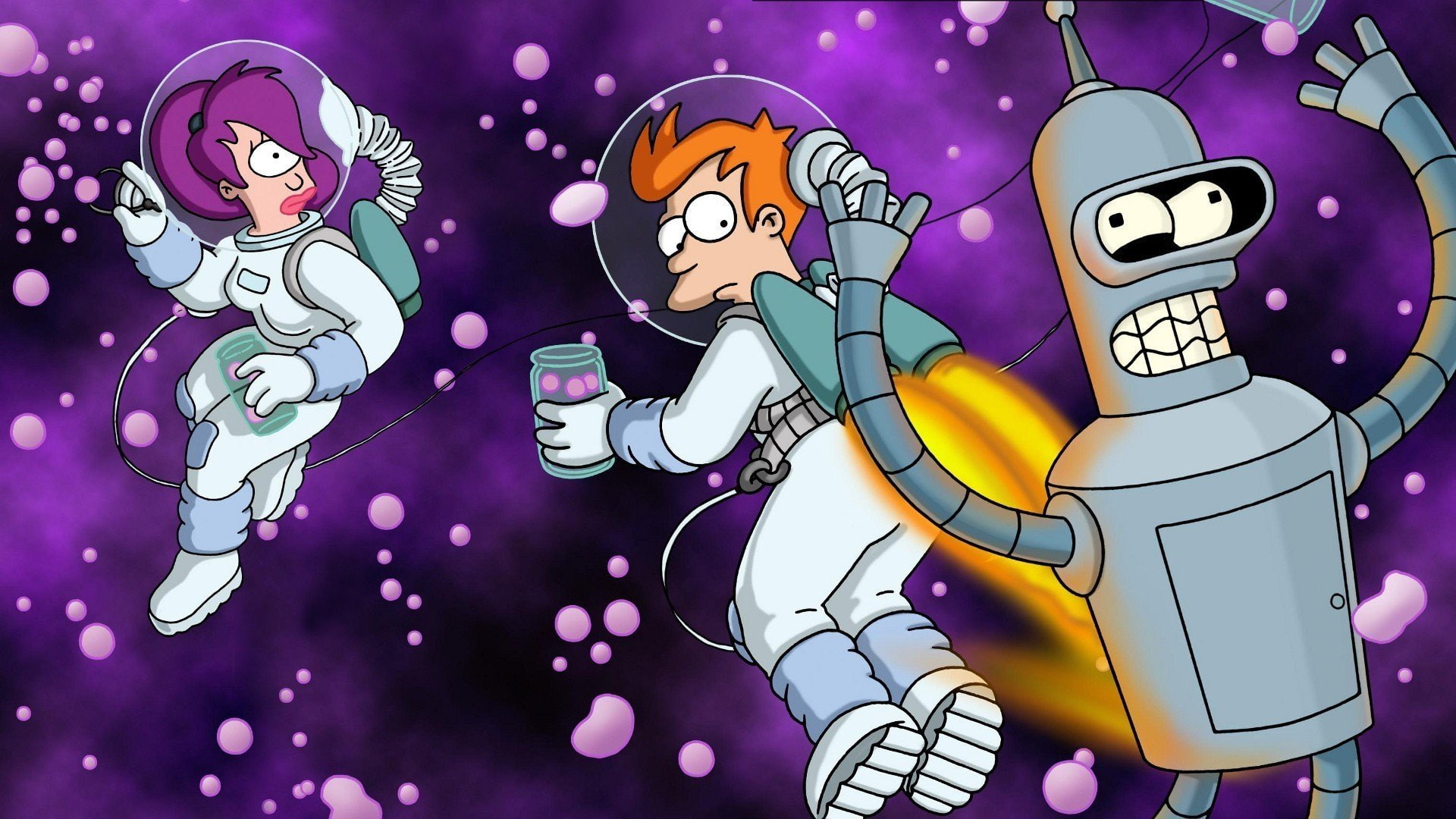 Futurama, Bender (Futurama), Fry (Futurama), Leela (Futurama)