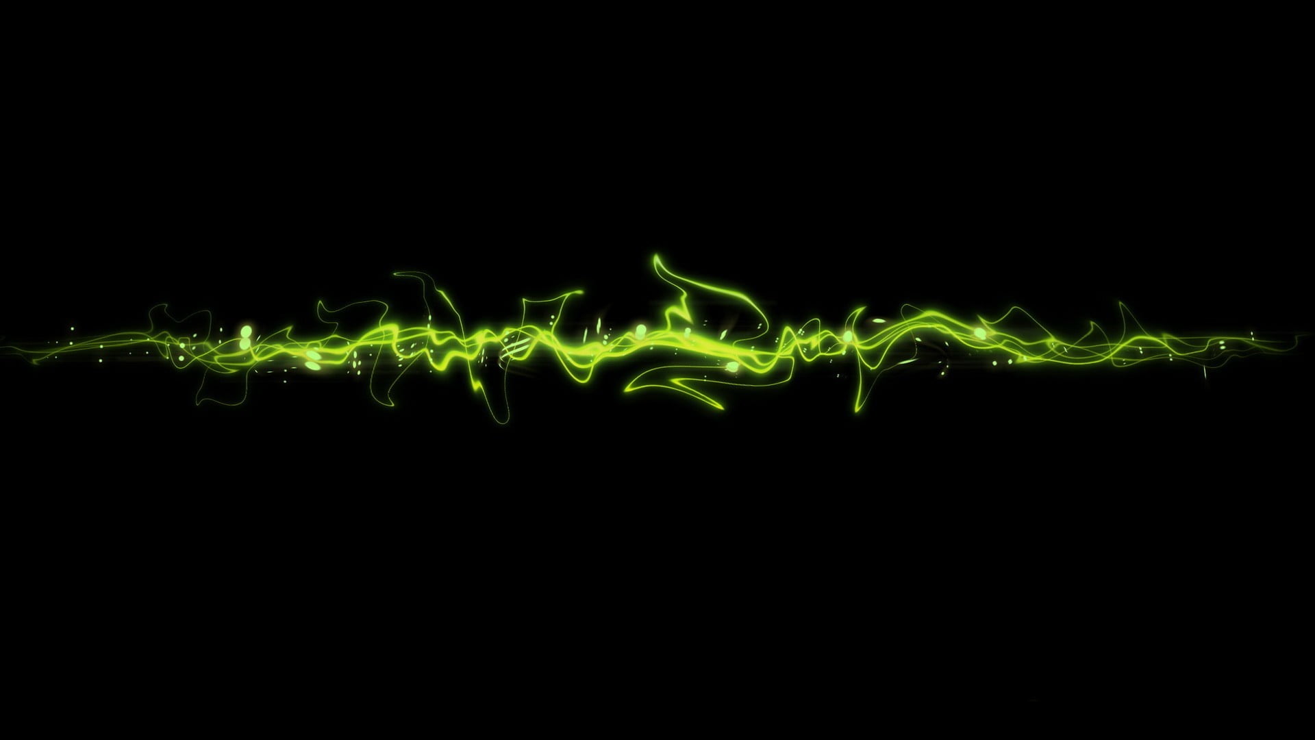green oscilloscope illustration, abstract, shapes, minimalism
