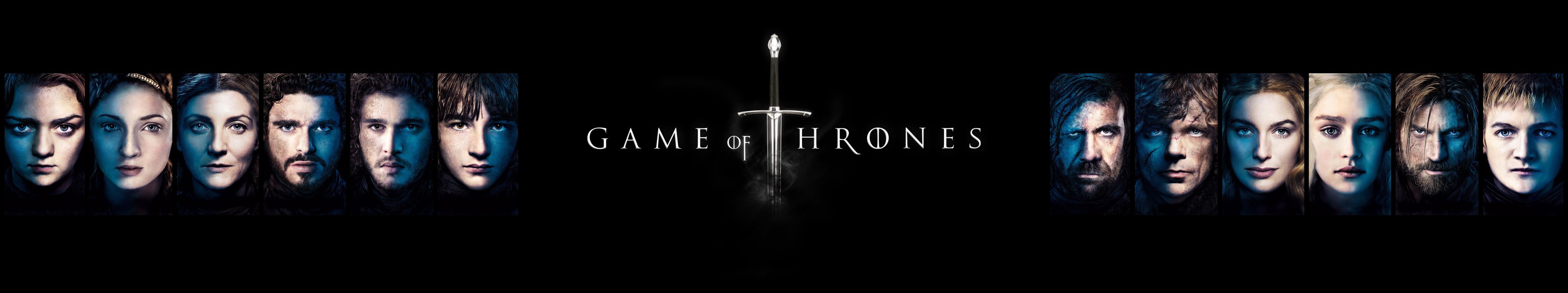 Game of Thrones art, triple screen, collage, illuminated, lighting Equipment