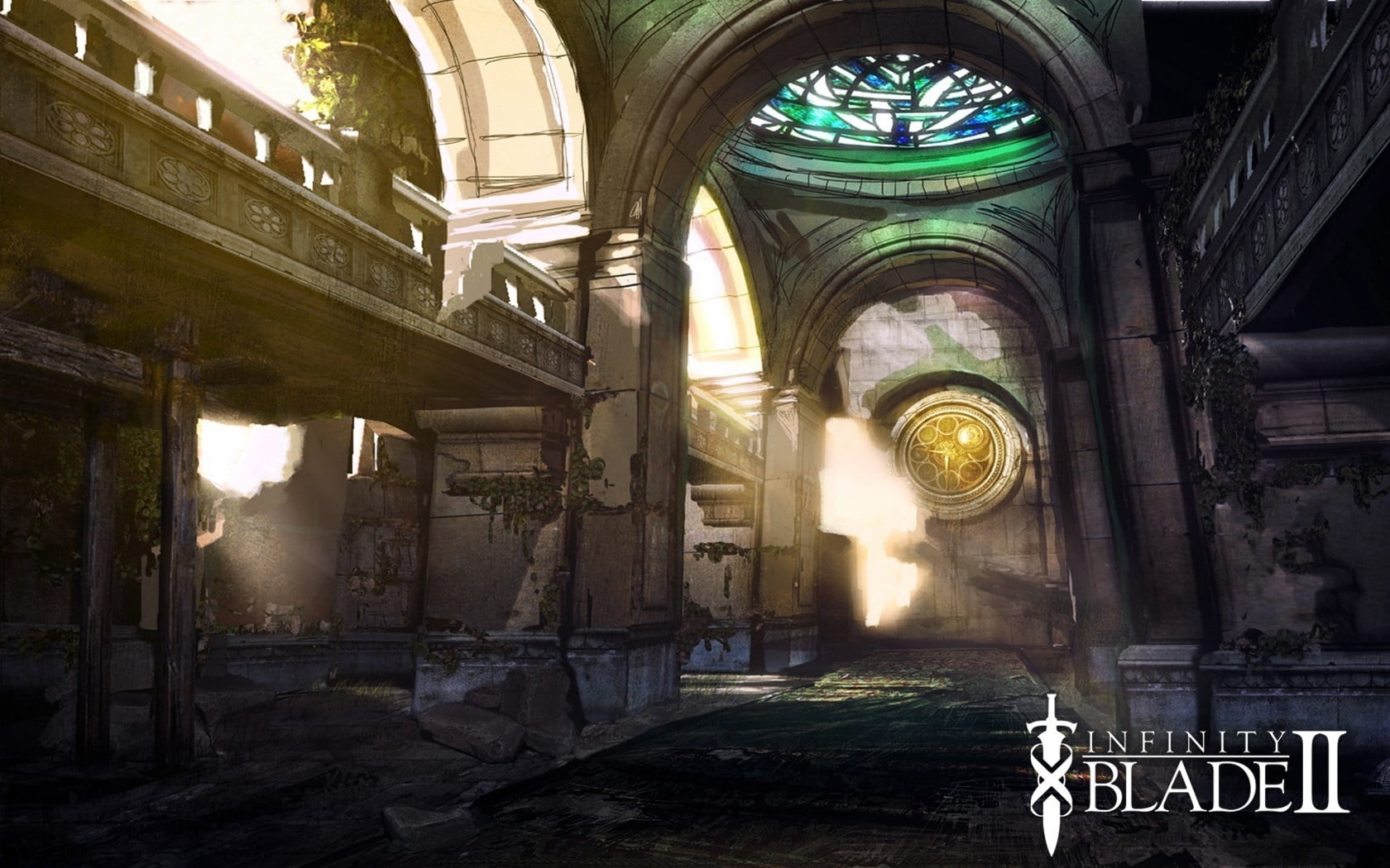 Infinity blade 2, Cathedral, Light, Window, architecture, built structure