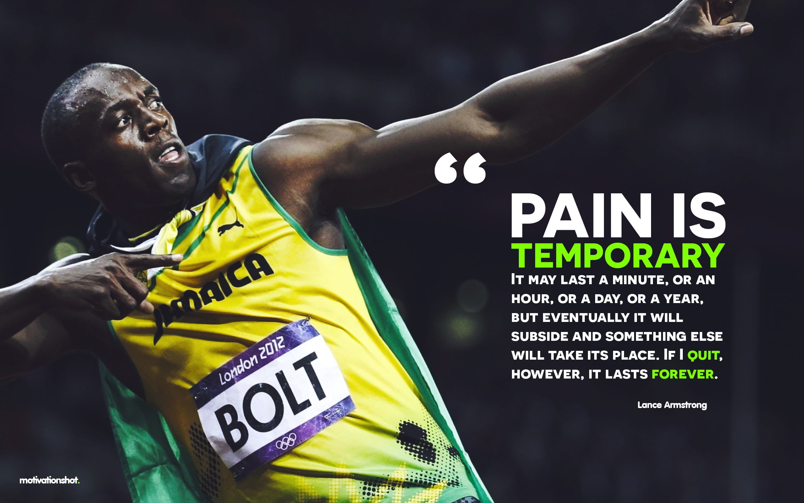 running, quote, sport, motivational, Usain Bolt