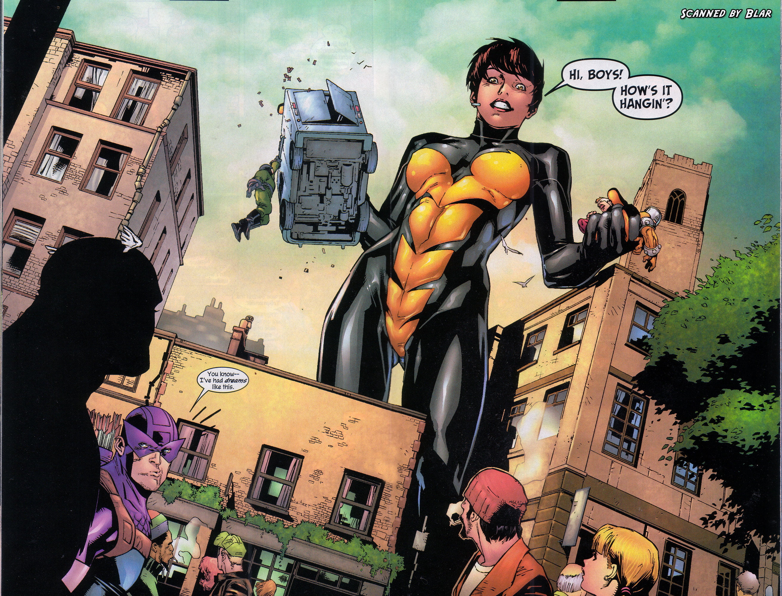 giantess, Marvel Comics, The Wasp, Hawkeye, Captain America