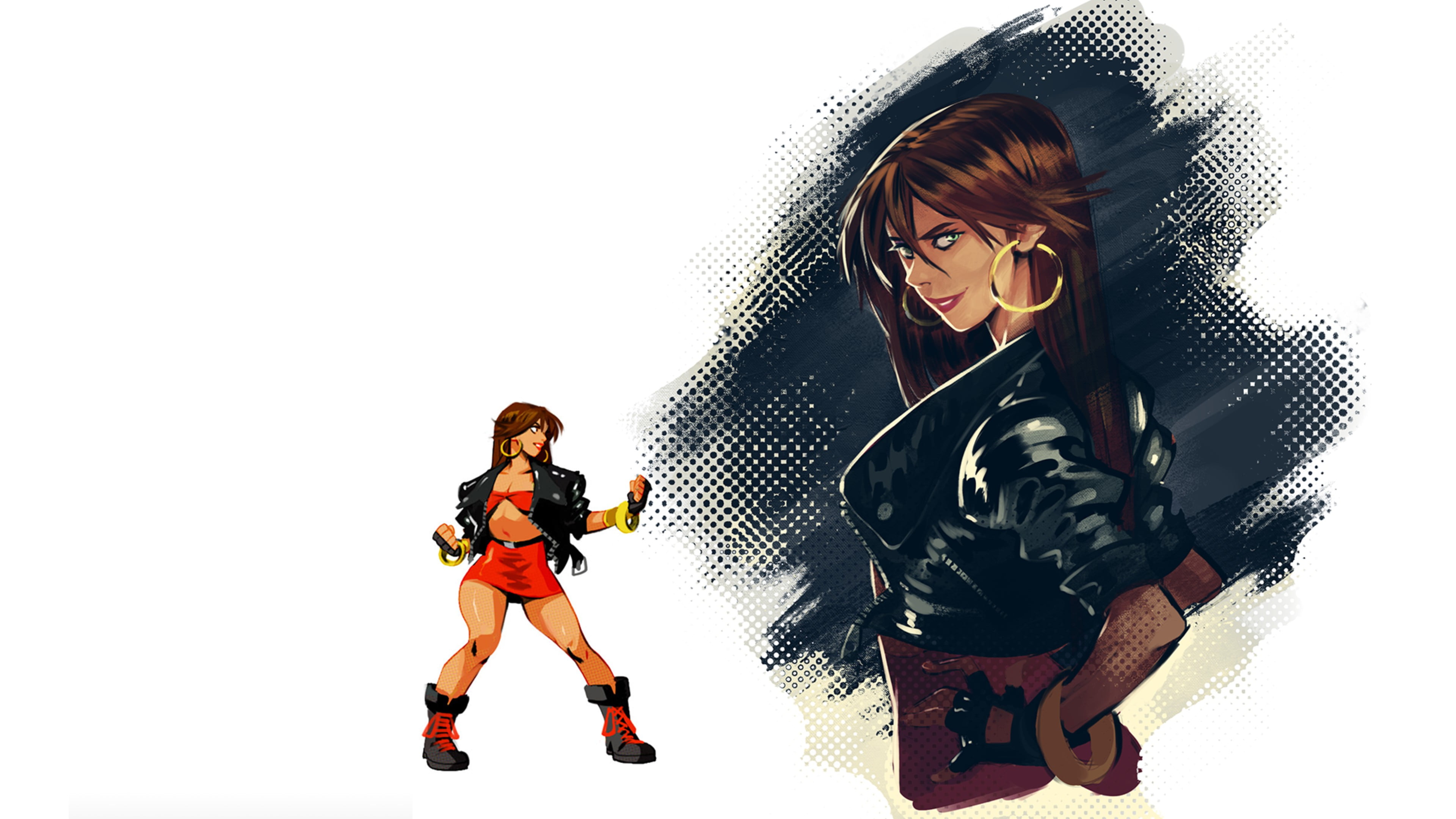 Streets of Rage 4, video game art, illustration, white background