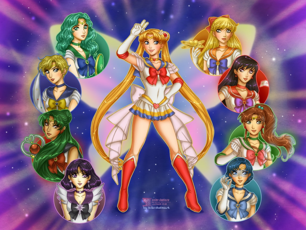 anime fan art Sailor Moon Group Anime Sailor Moon HD Art, Manga