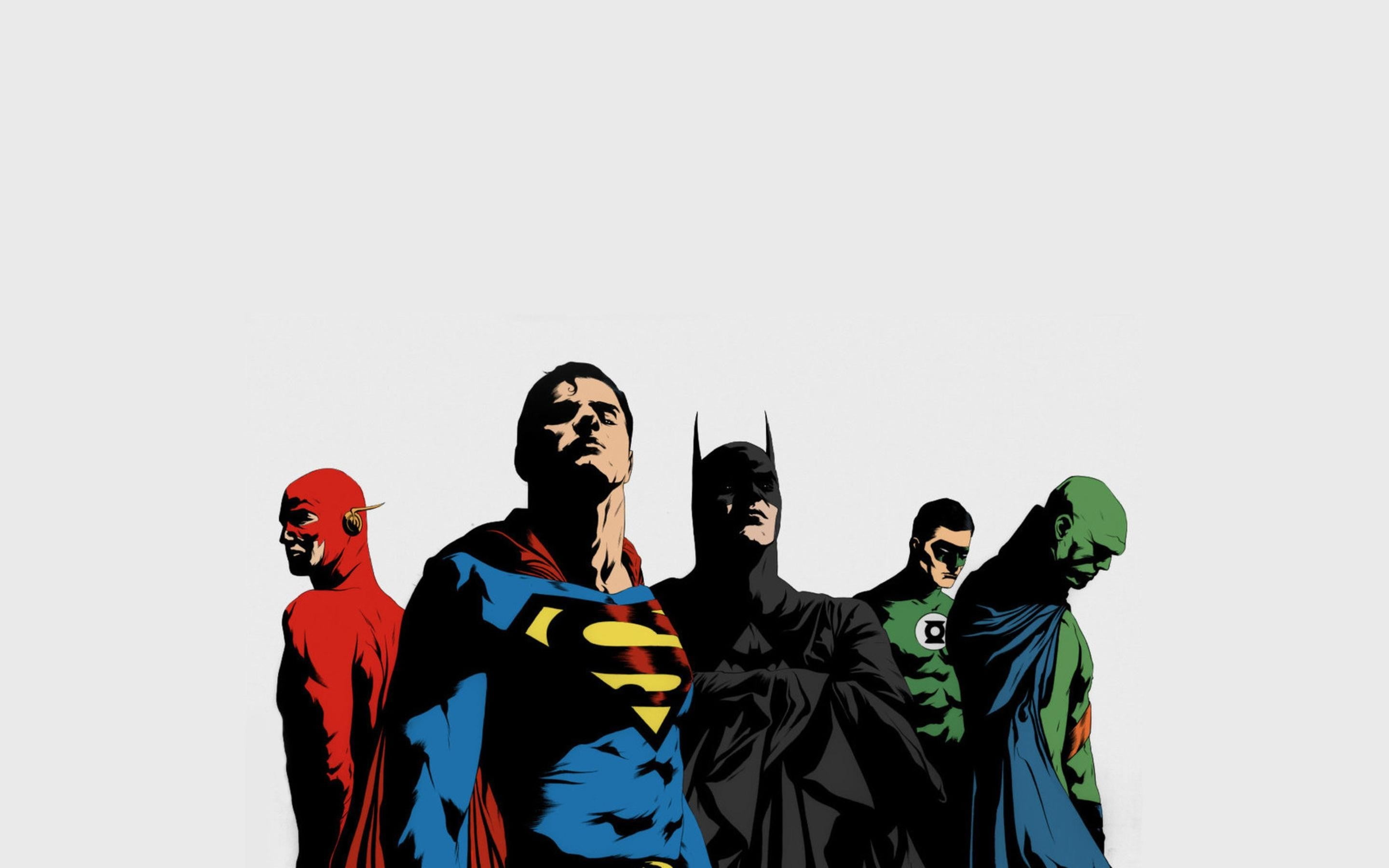 Justice League wallpaper, DC Comics, The Flash, Superman, Martian Manhunter