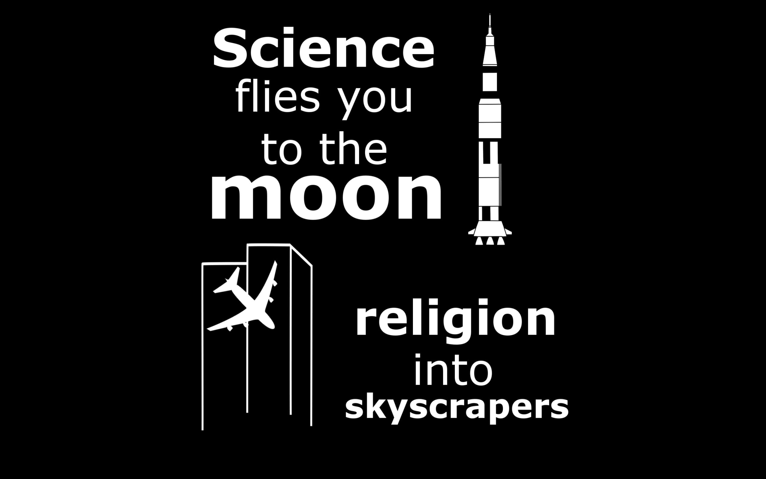 minimalistic text humor funny political religion atheism spaceships vehicles richard dawkins black b Entertainment Funny HD Art