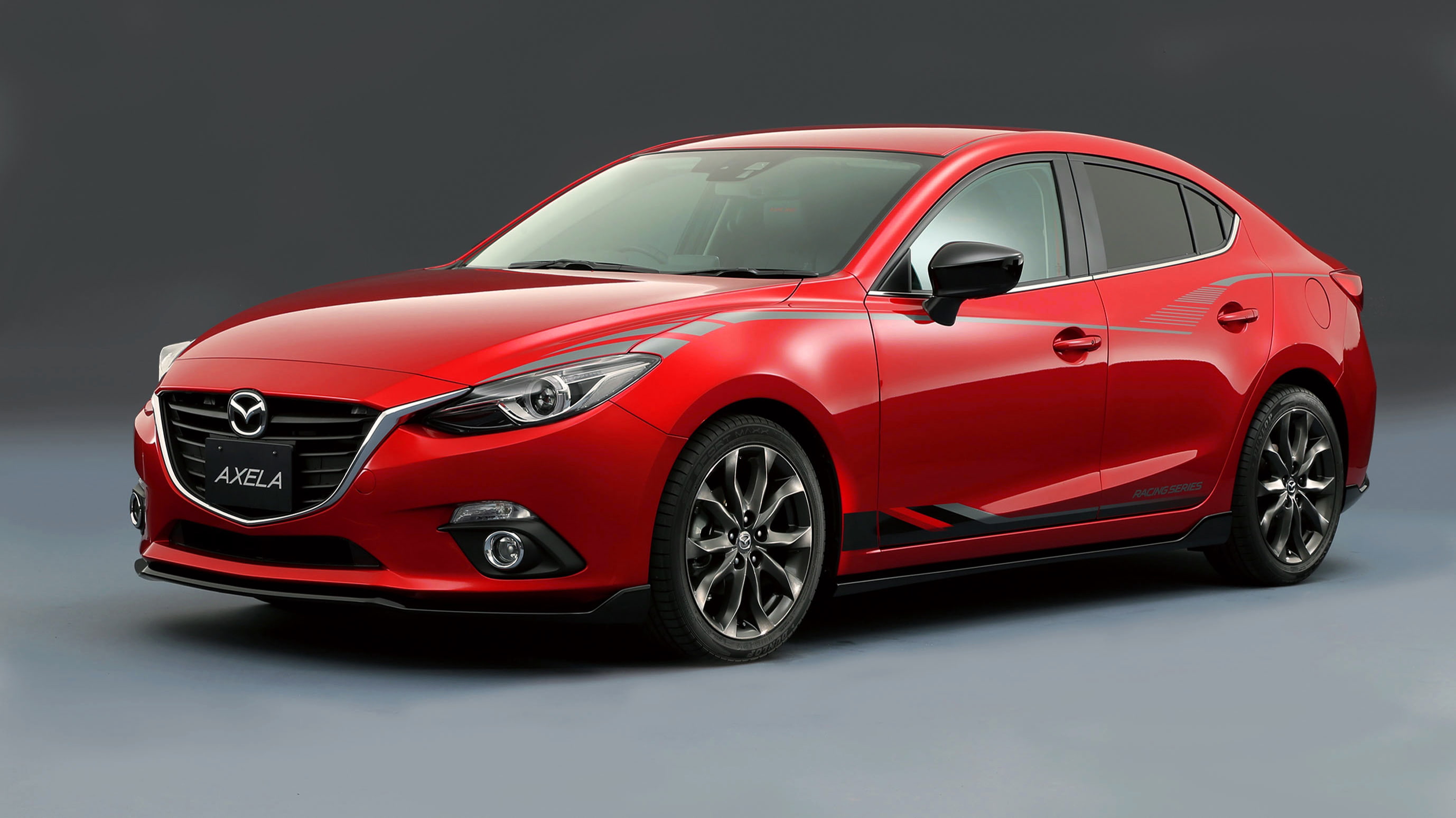 red Mazda sedan, Concept, Asean, Axela, car, motor vehicle, mode of transportation