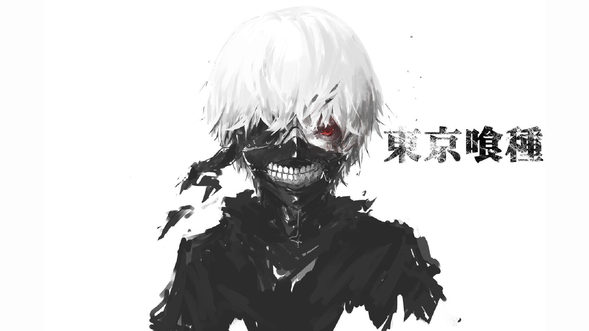 Tokyo Ghoul illustration, Tokyo Ghoul poster, anime, simple background